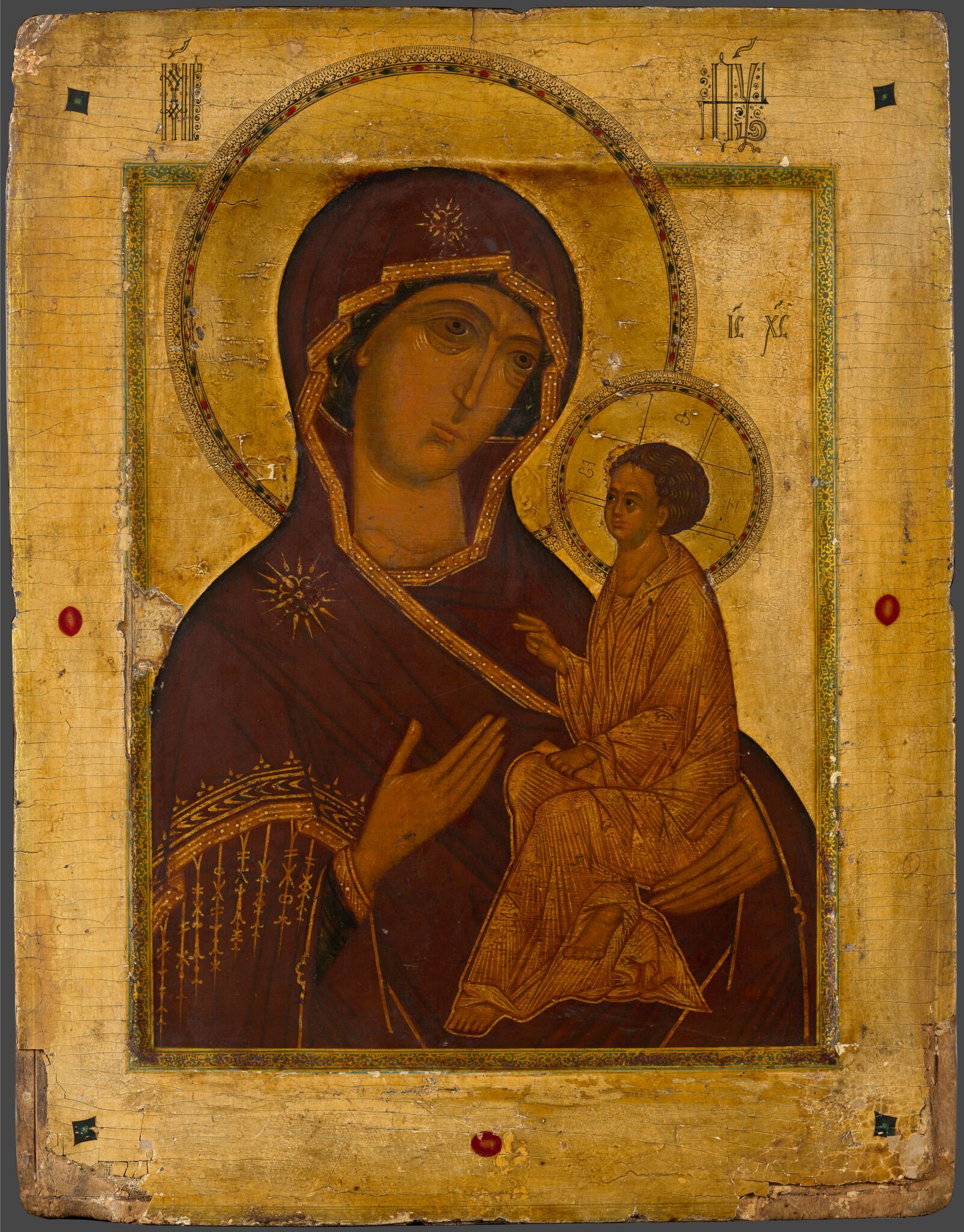 Богоматерь Тихвинская, first half of the 16th century