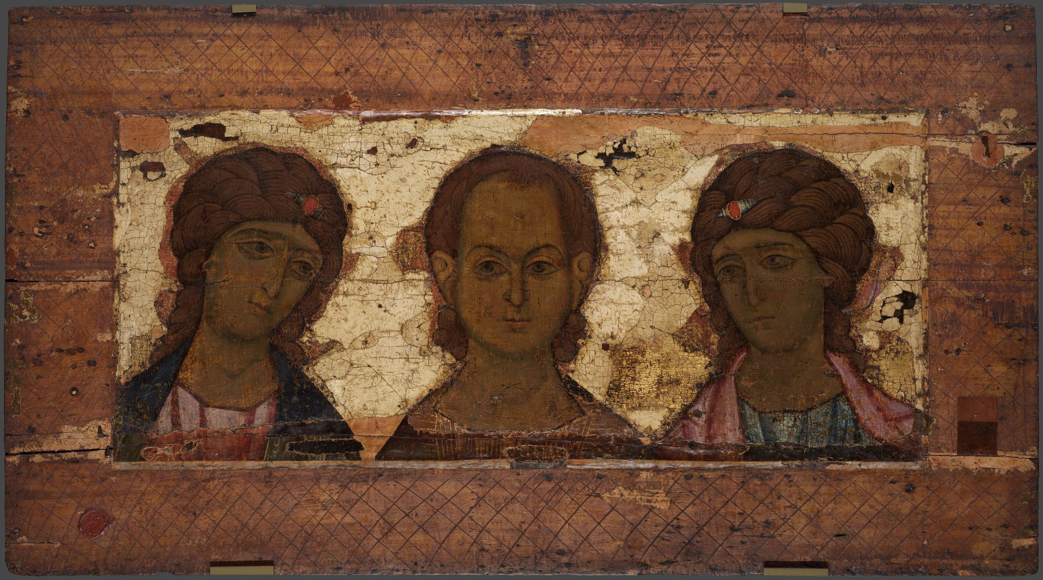 Христос Эммануил с архангелами , late 12th century