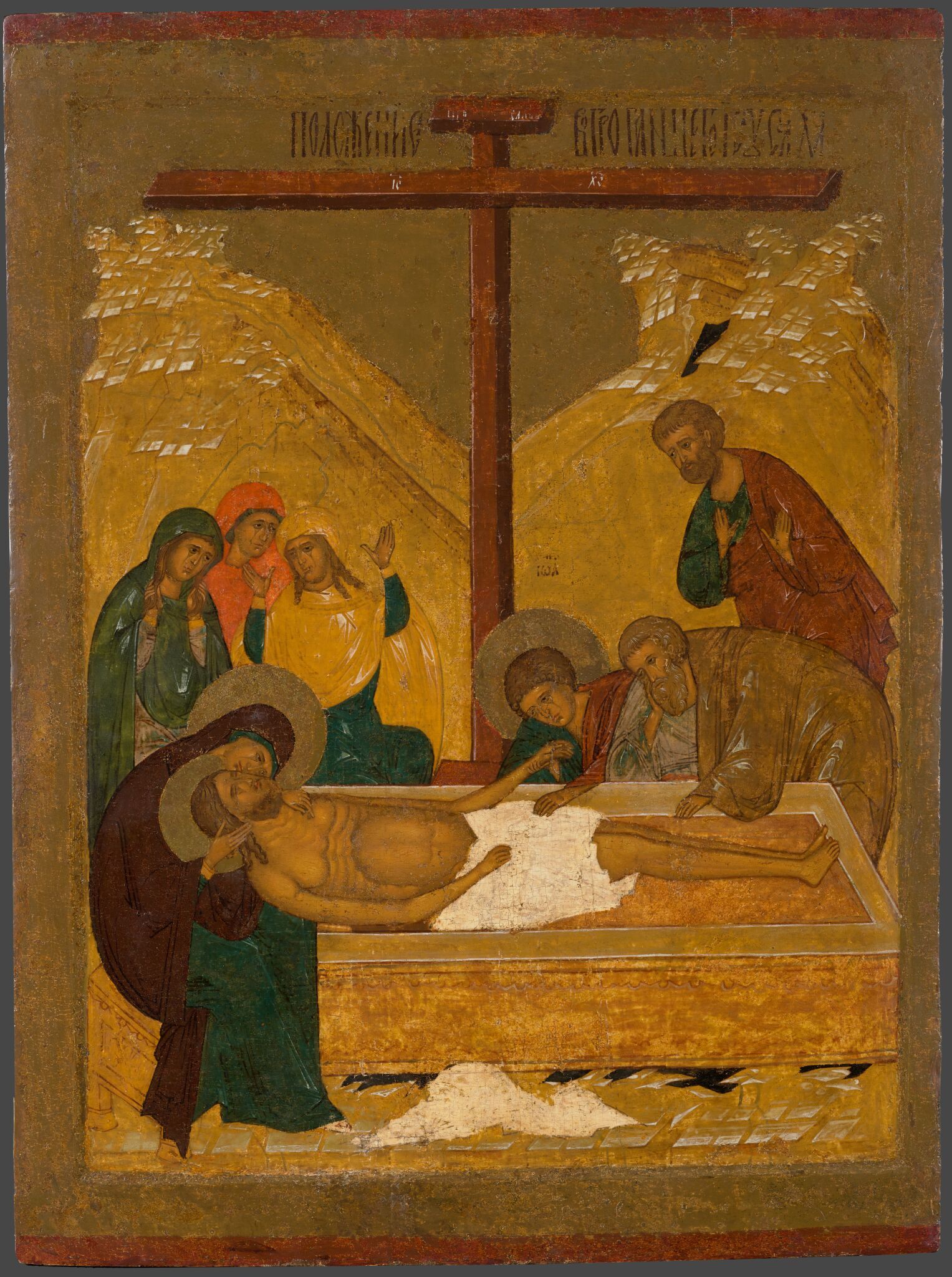 Положение во гроб, first half of the 16th century
