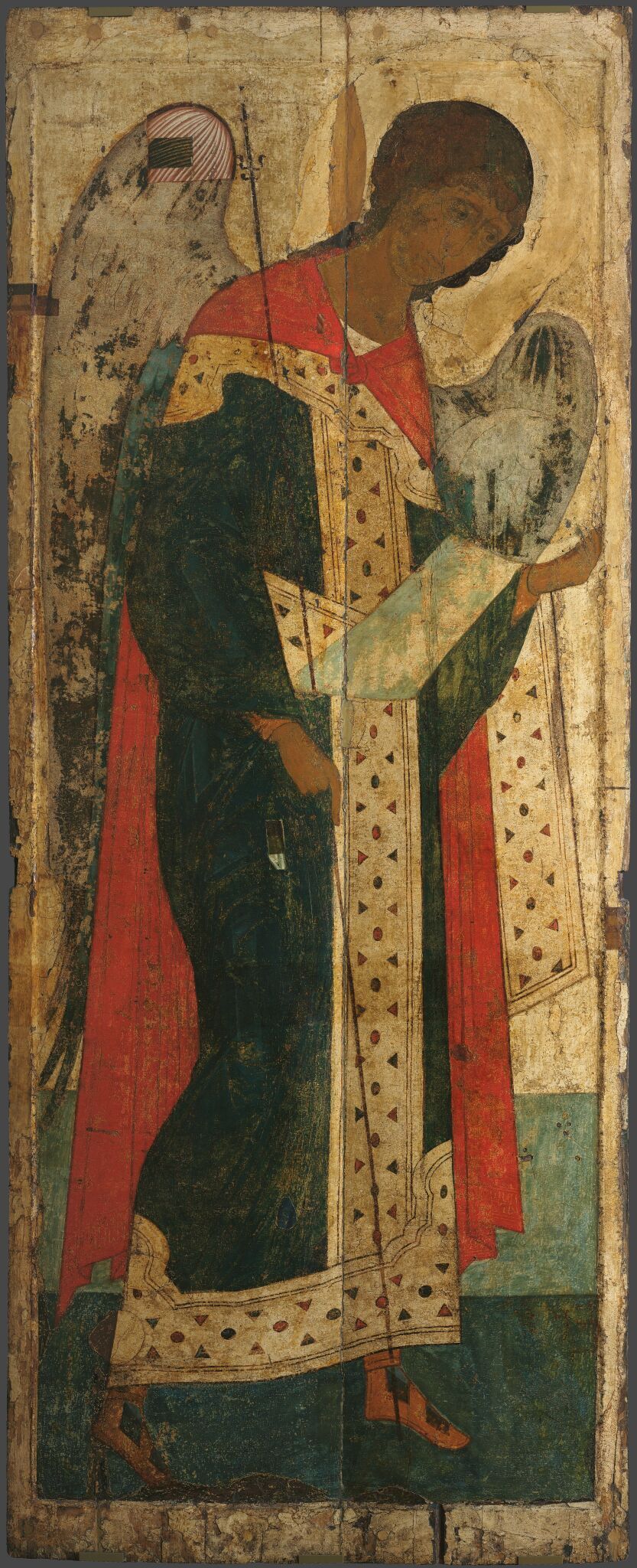 Архангел Михаил, из Деисусного чина, Andrei Rublev, c. 1408