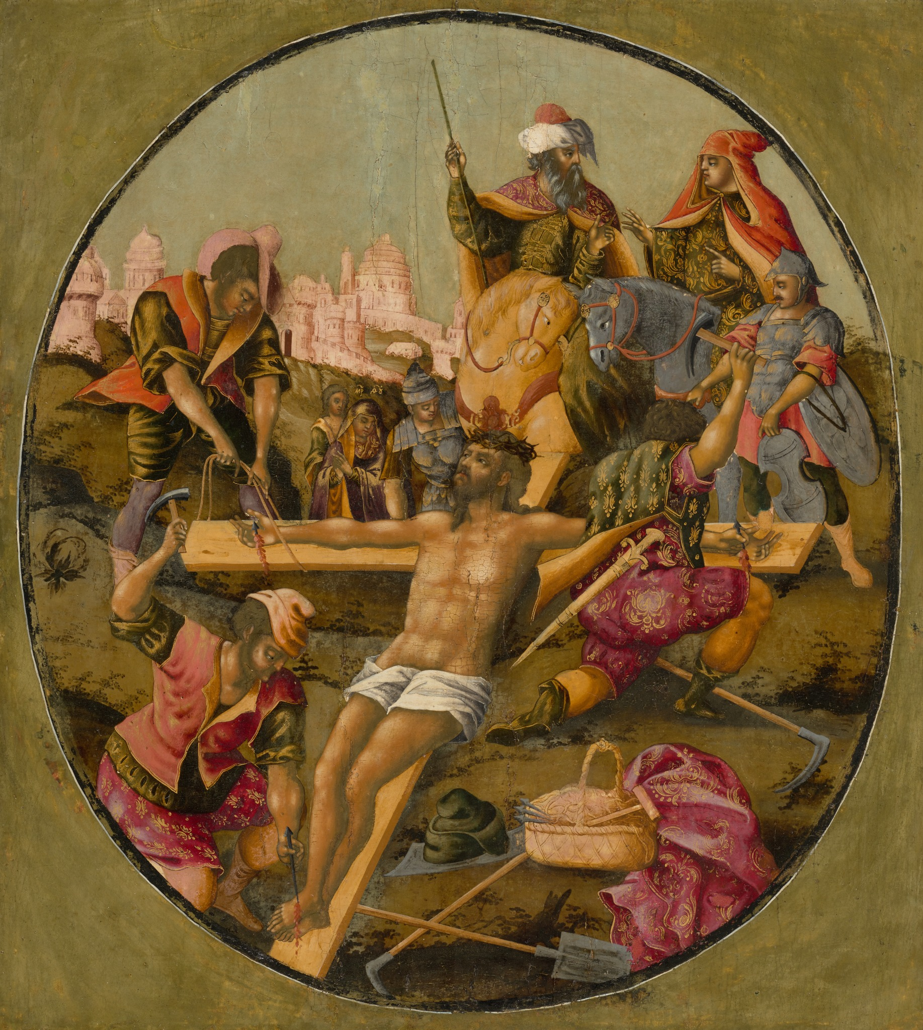 Пригвождение Христа ко кресту, Kirill Ulanov, late 17th – early 18th century