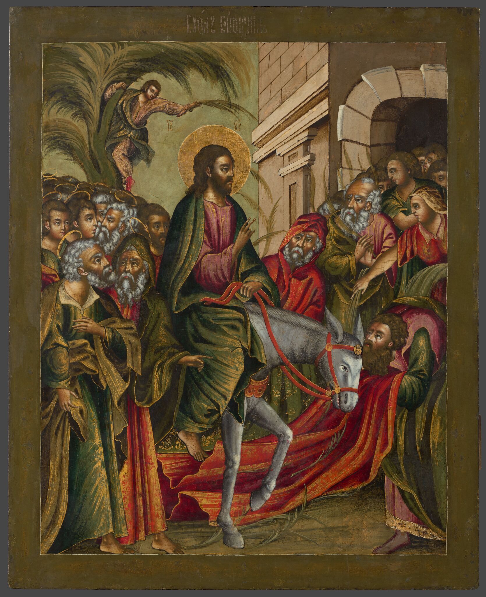 Вход в Иерусалим, Kirill Ulanov, late 17th – early 18th century