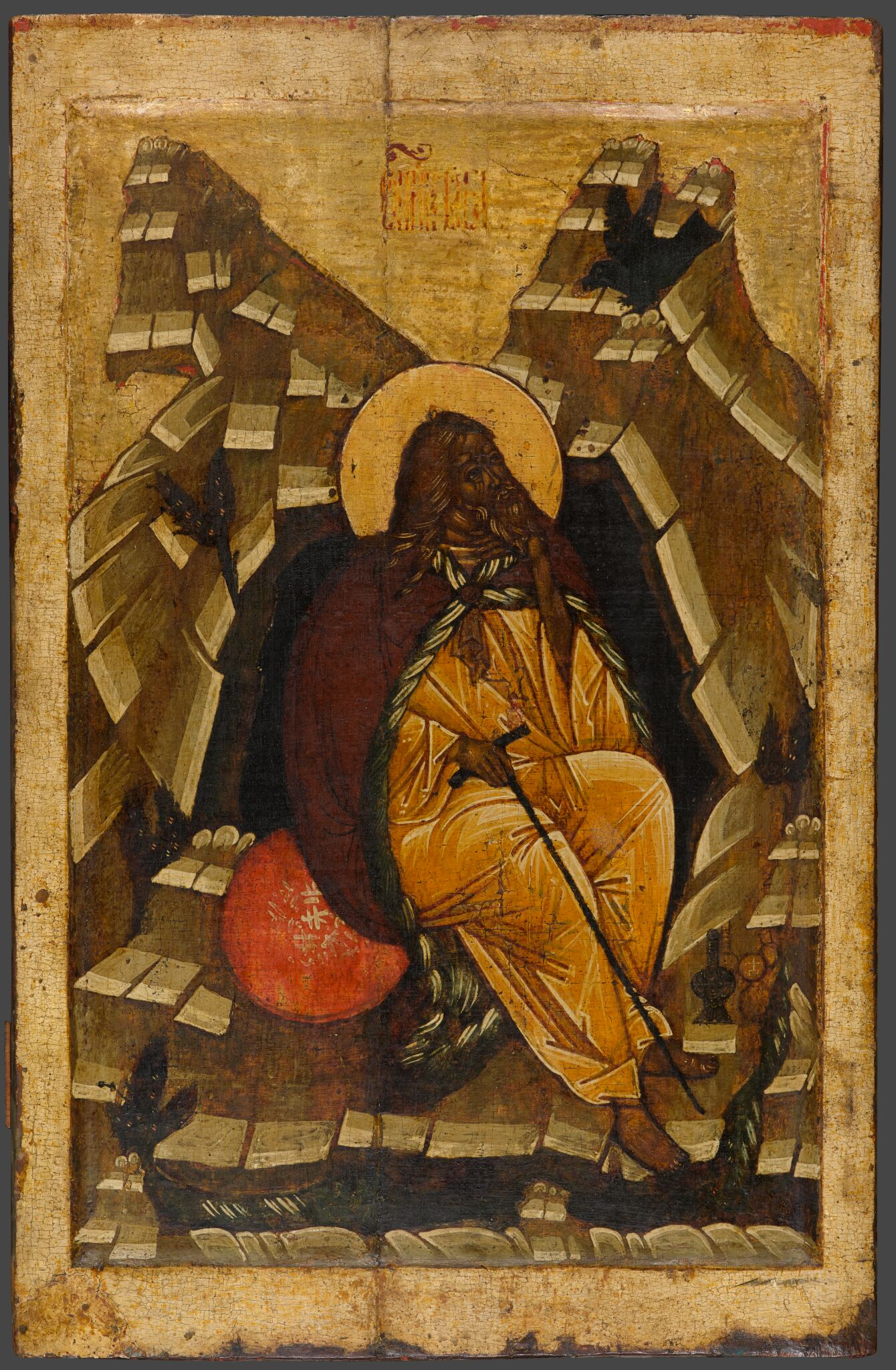 Пророк Илия в пустыне, second half of the 16th century