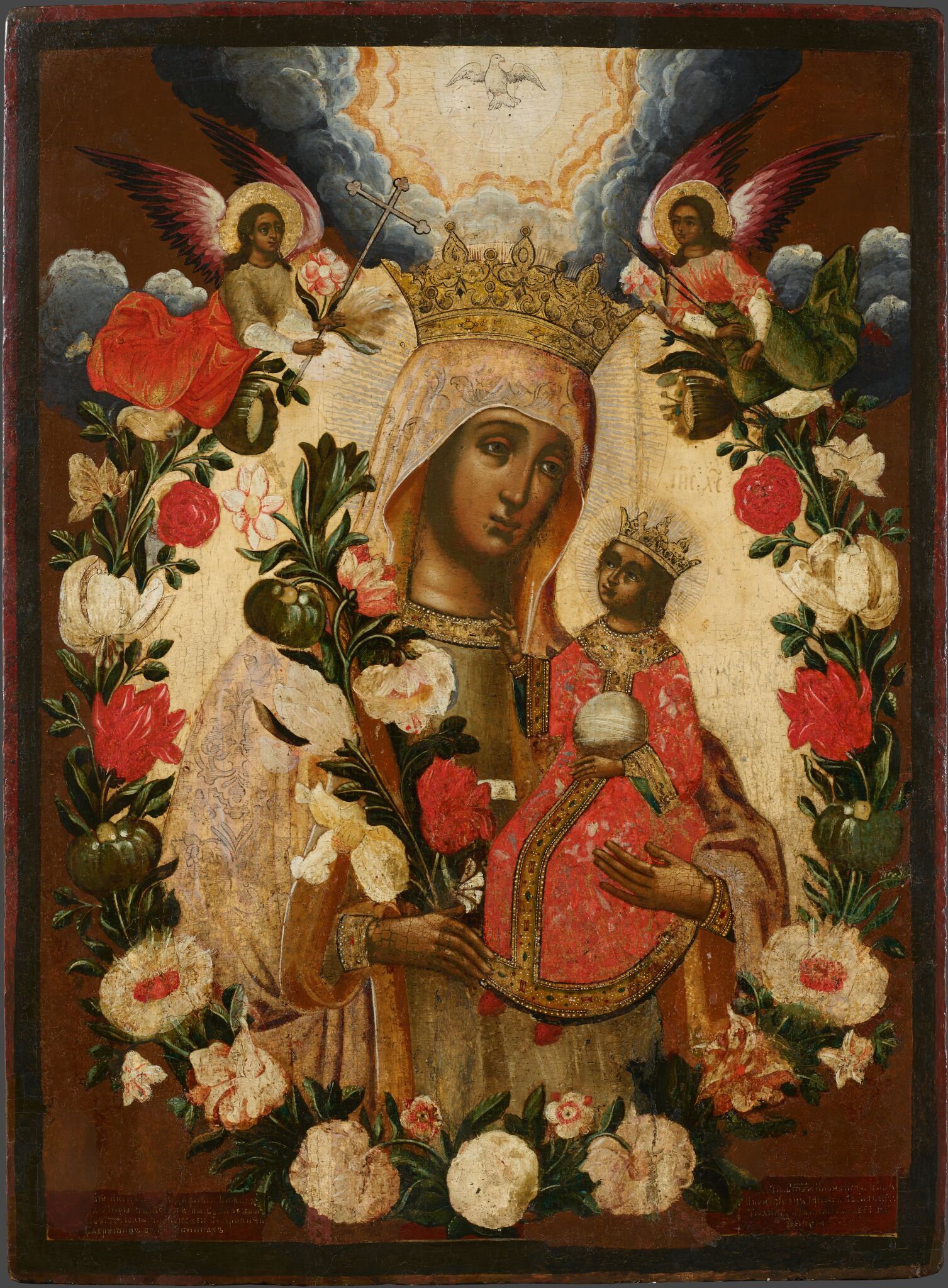 Богоматерь Неувядаемый цвет, 18th century