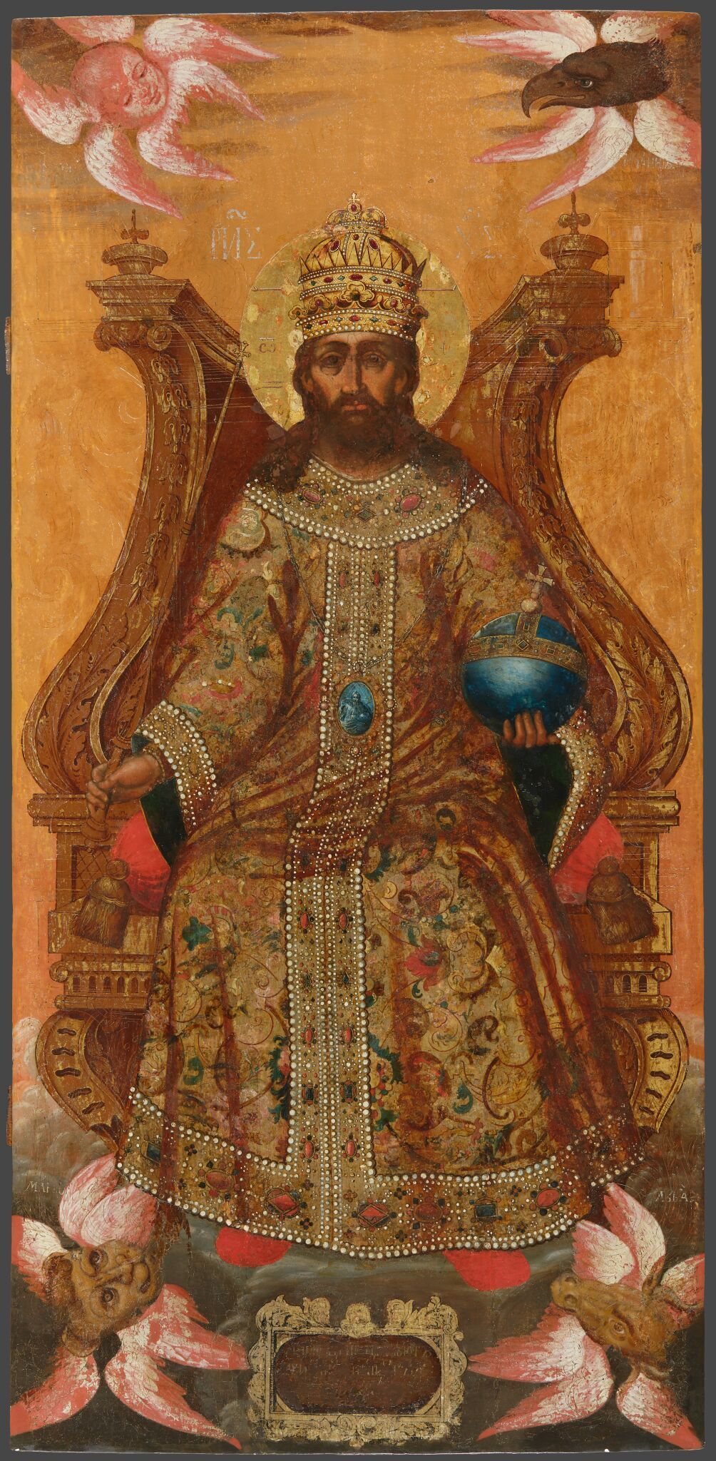 Христос Вседержитель на престоле, 18th century