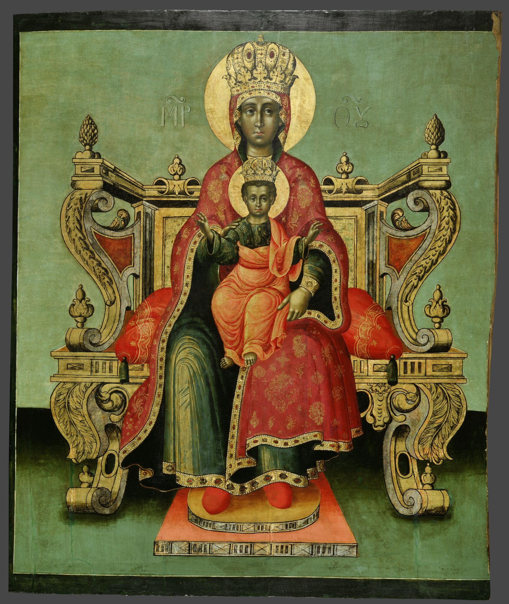 Богоматерь с Младенцем на престоле, 1689 (?)