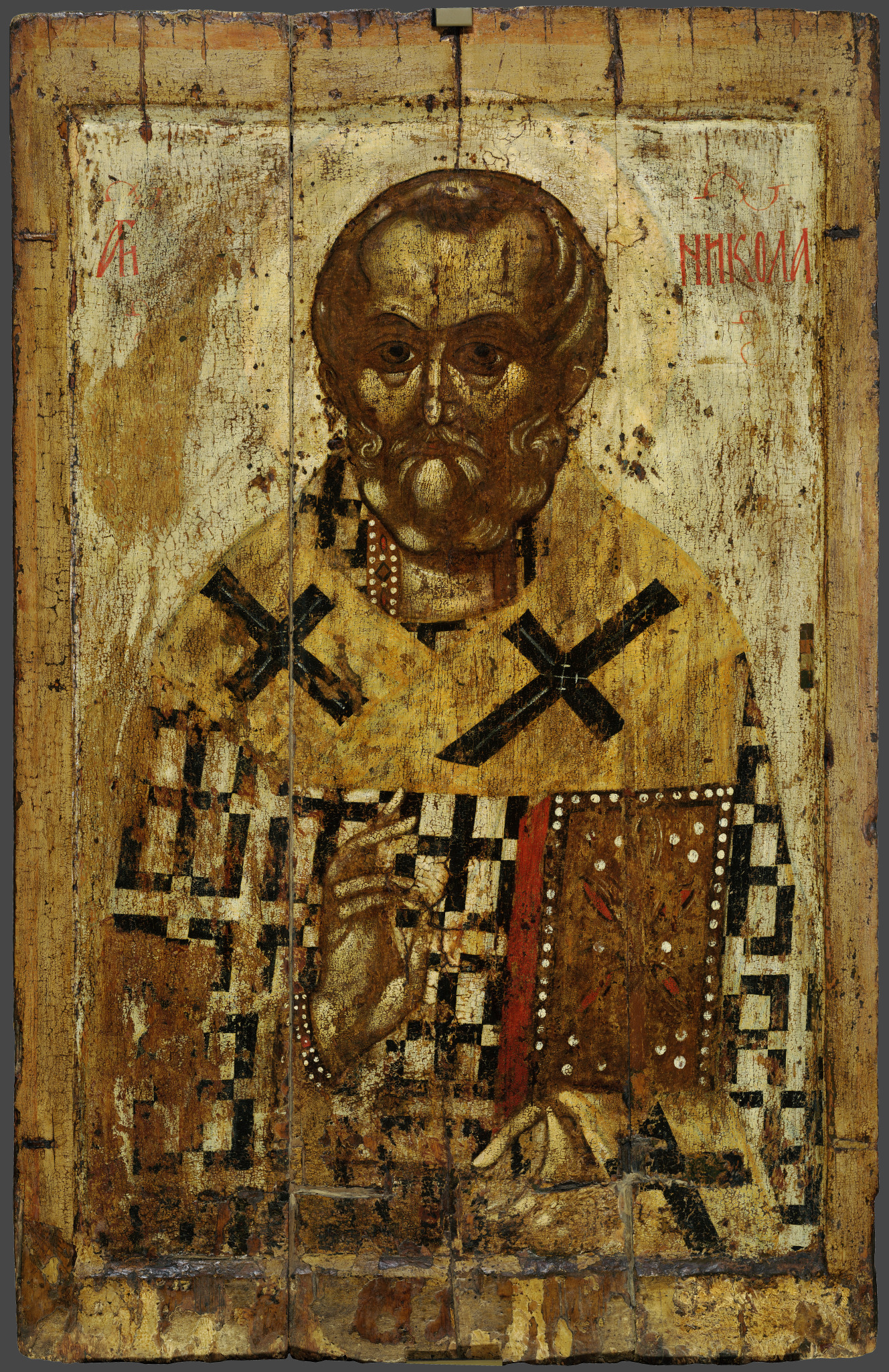 Святитель Николай Чудотворец, first half of the 14th century