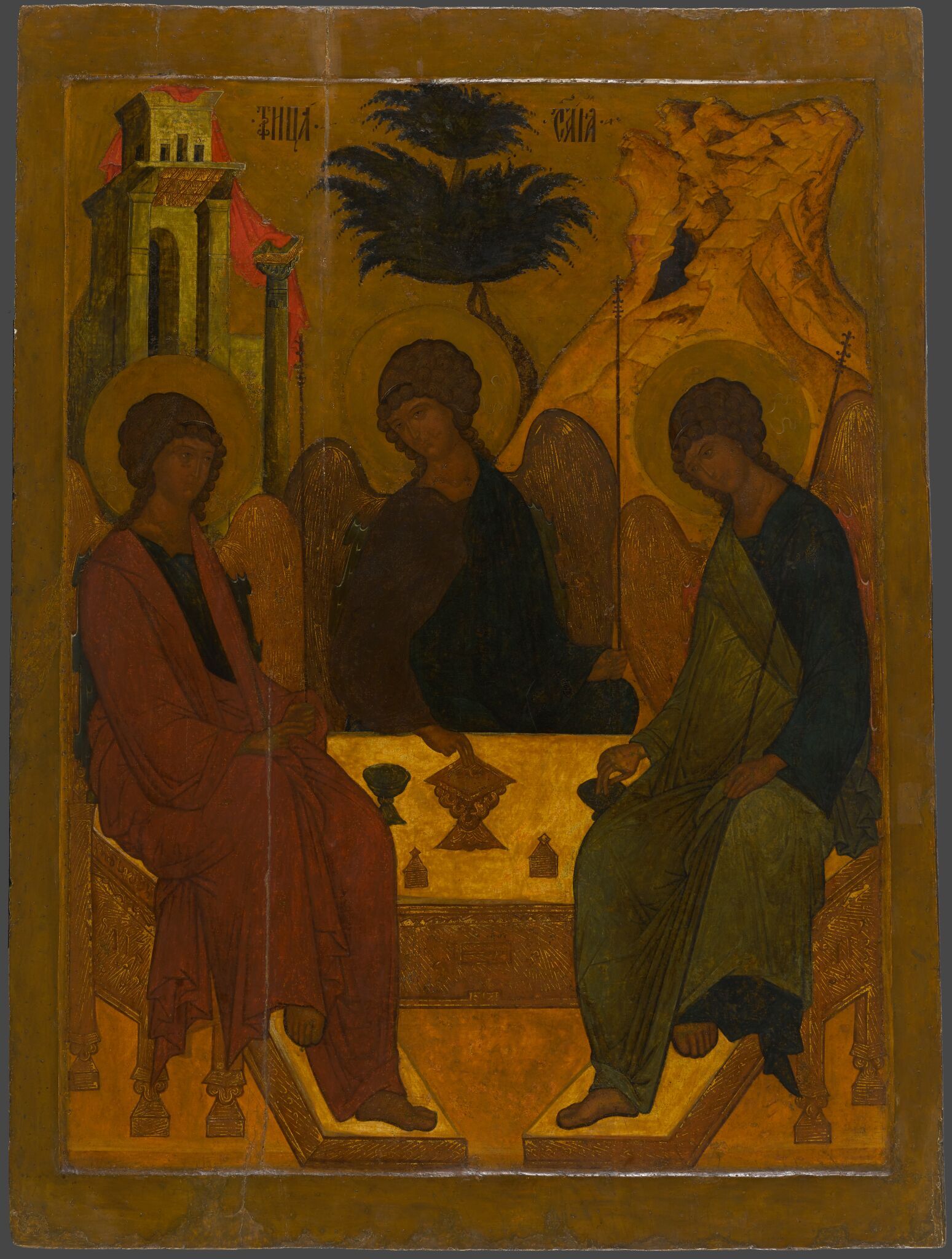 Святая Троица. Средник складня, 1586