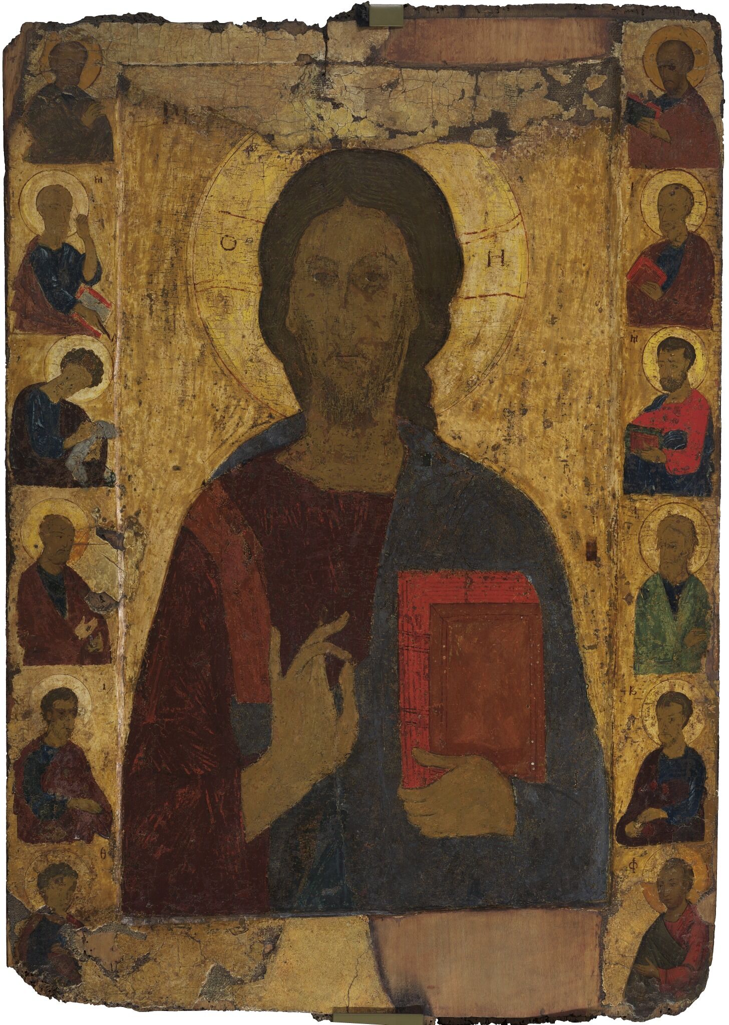 Спас Вседержитель с апостолами, 14th century