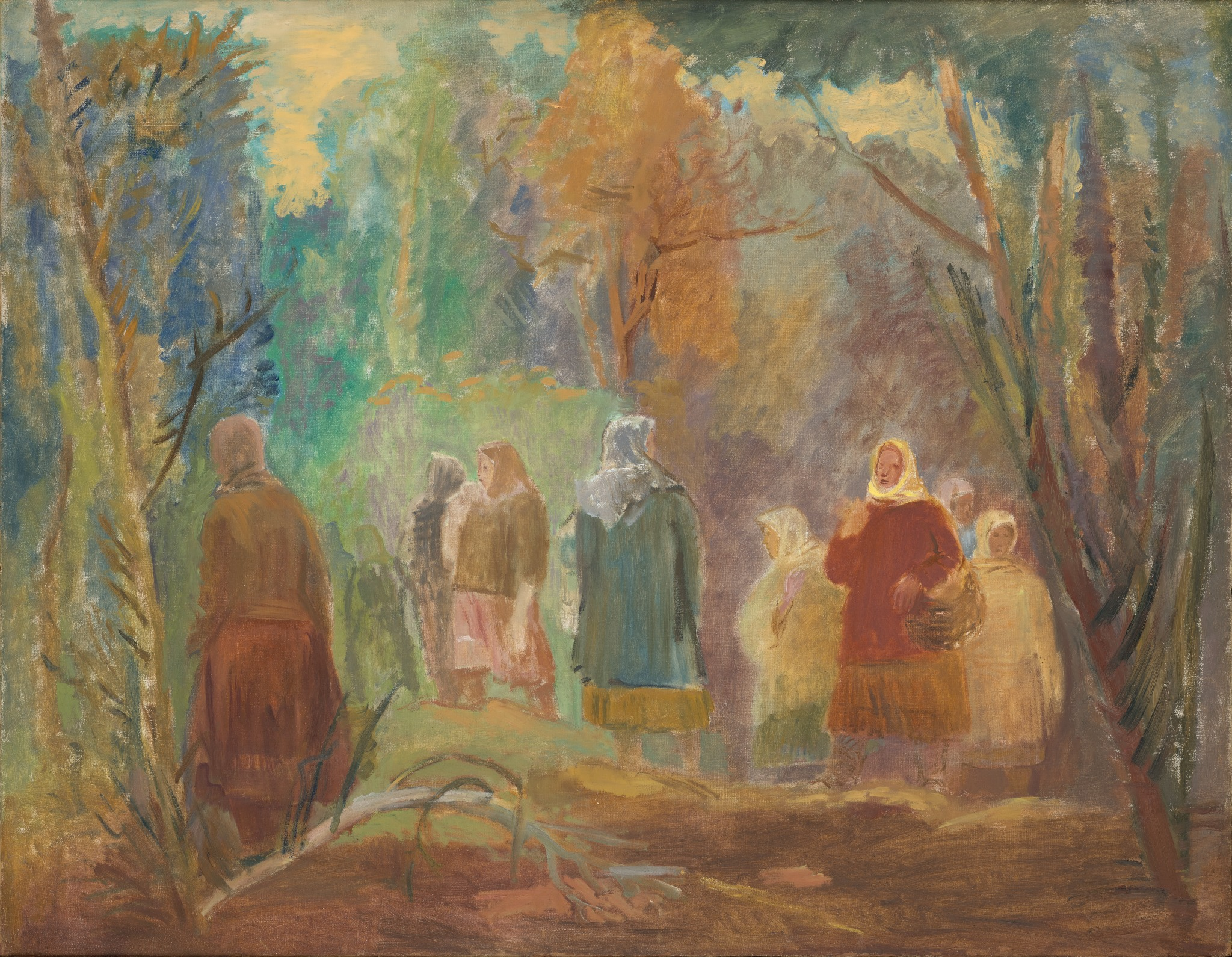 Женщины, идущие за клюквой, Aleksandr Shchipitsyn, 1938