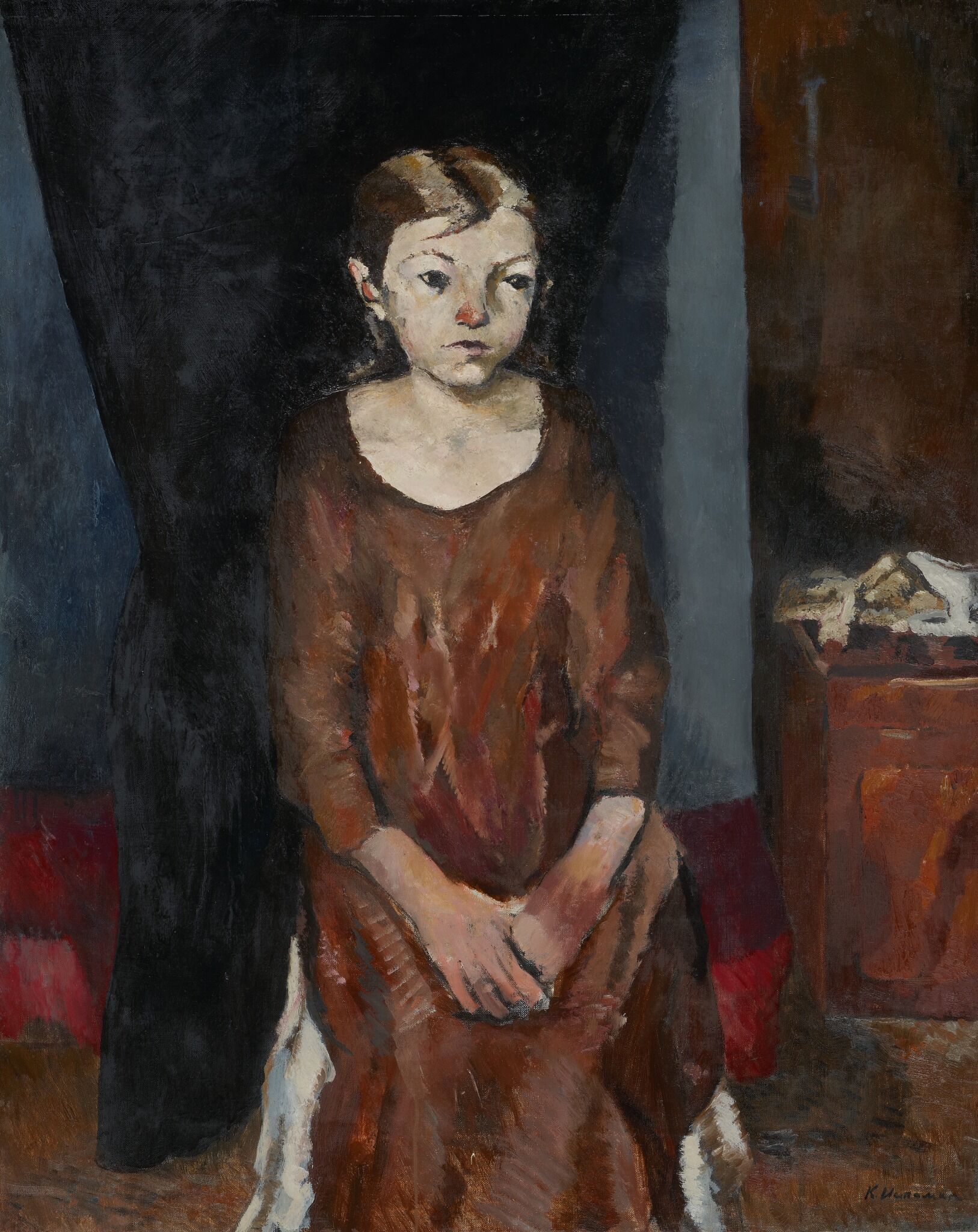 (Дочь столяра) Дочь рыбака, Konstantin Istomin, 1924
