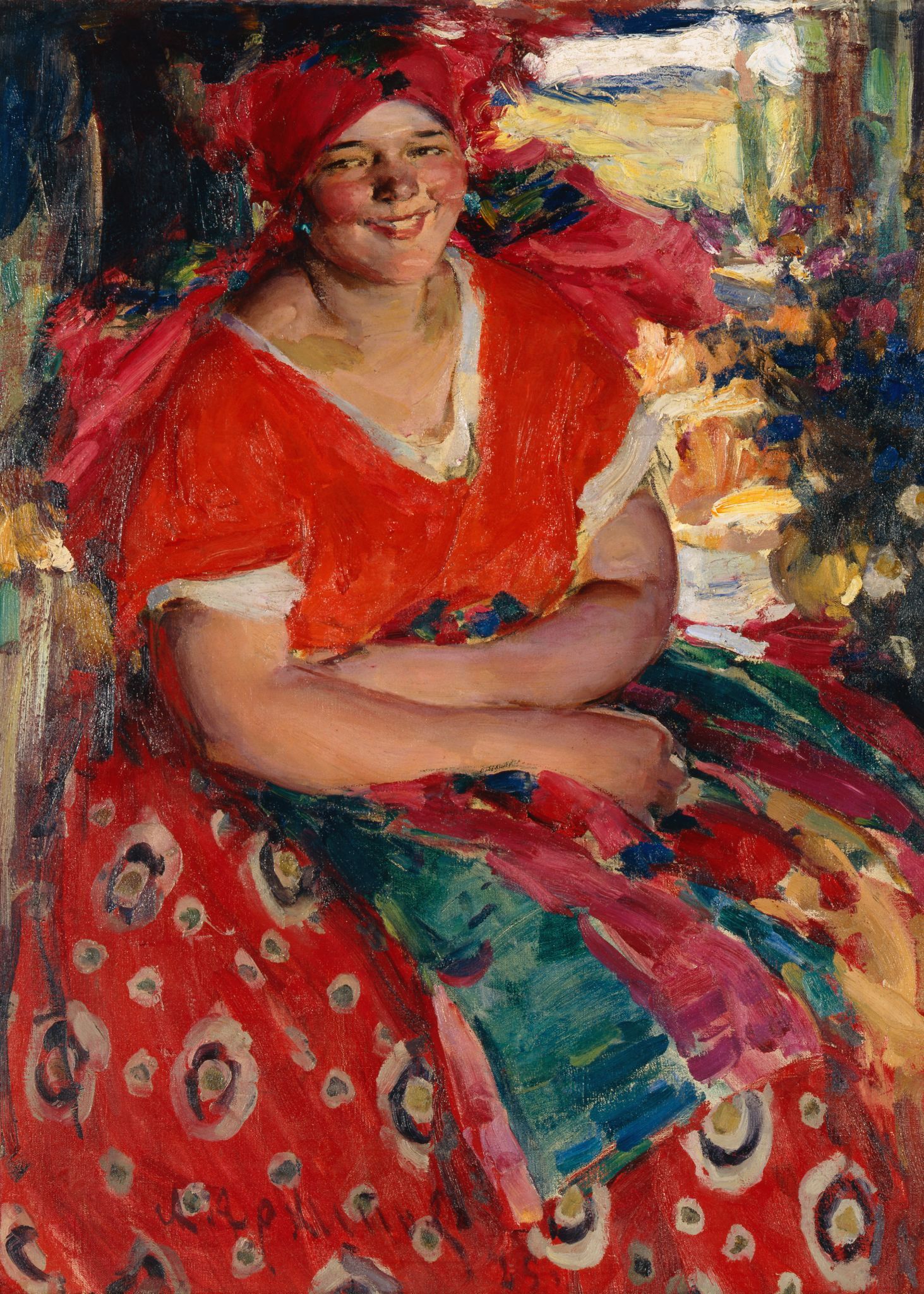 Крестьянка, Abram Arkhipov, 1925