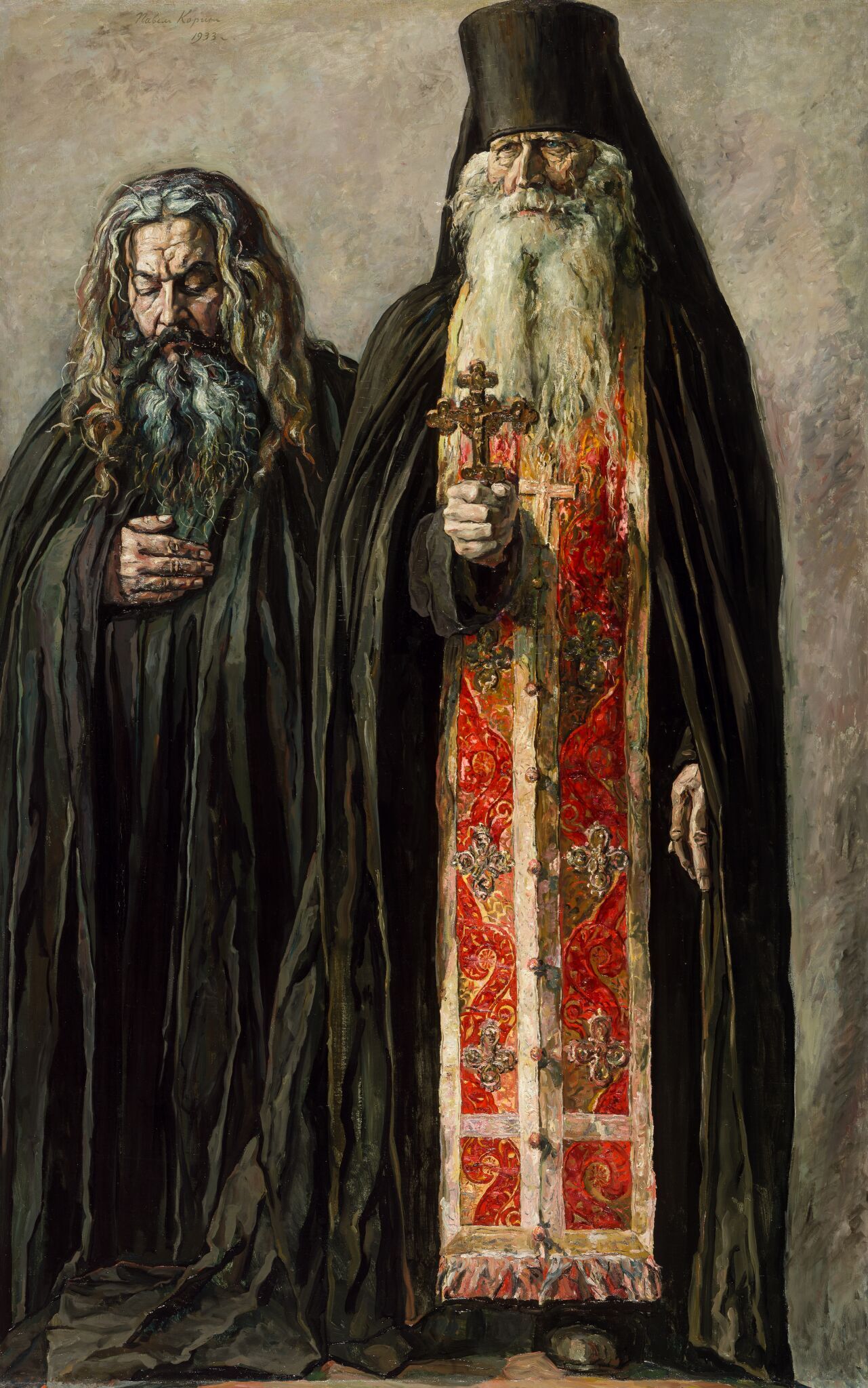 Схиигумен Митрофан и иеромонах Гермоген, Pavel Korin, 1933