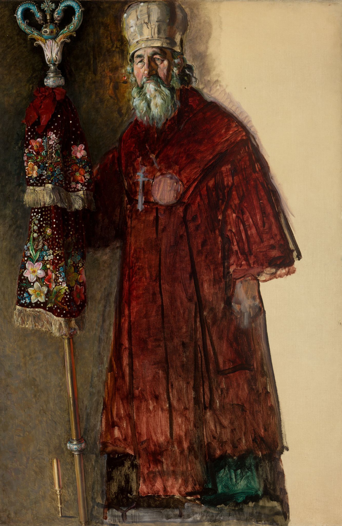 Архимандрит Владимир. Недописанный этюд, Pavel Korin, 1926
