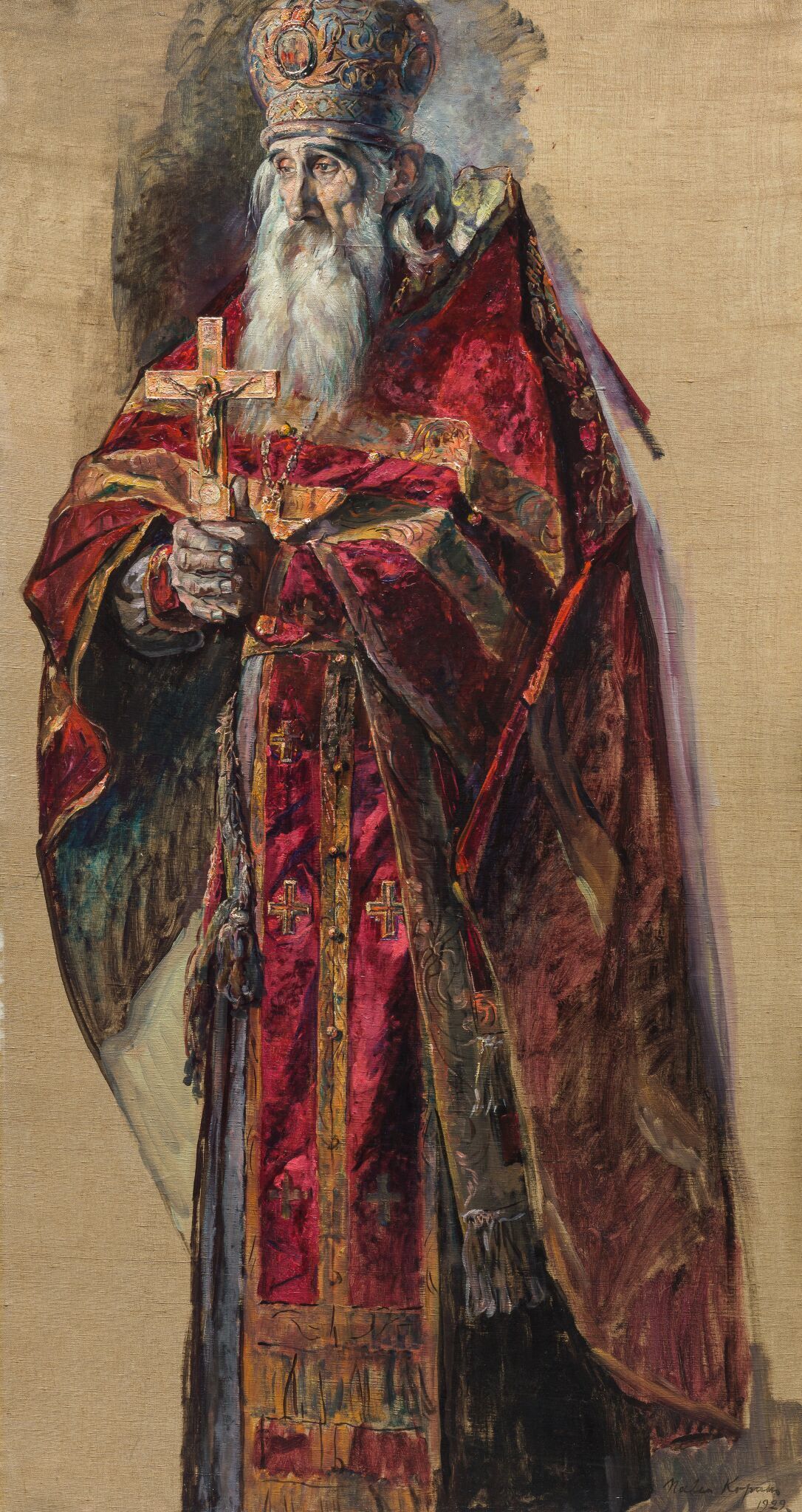 Отец Сергий Успенский (старший). (Сергей Васильевич Успенский), Pavel Korin, 1929