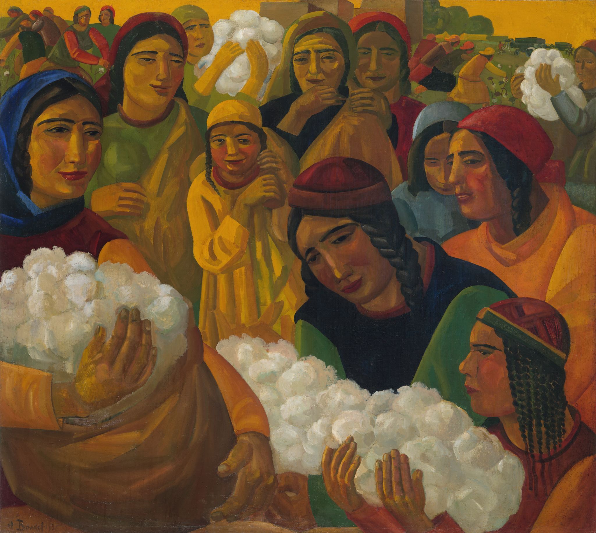 Сбор хлопка, Aleksandr Volkov, 1931