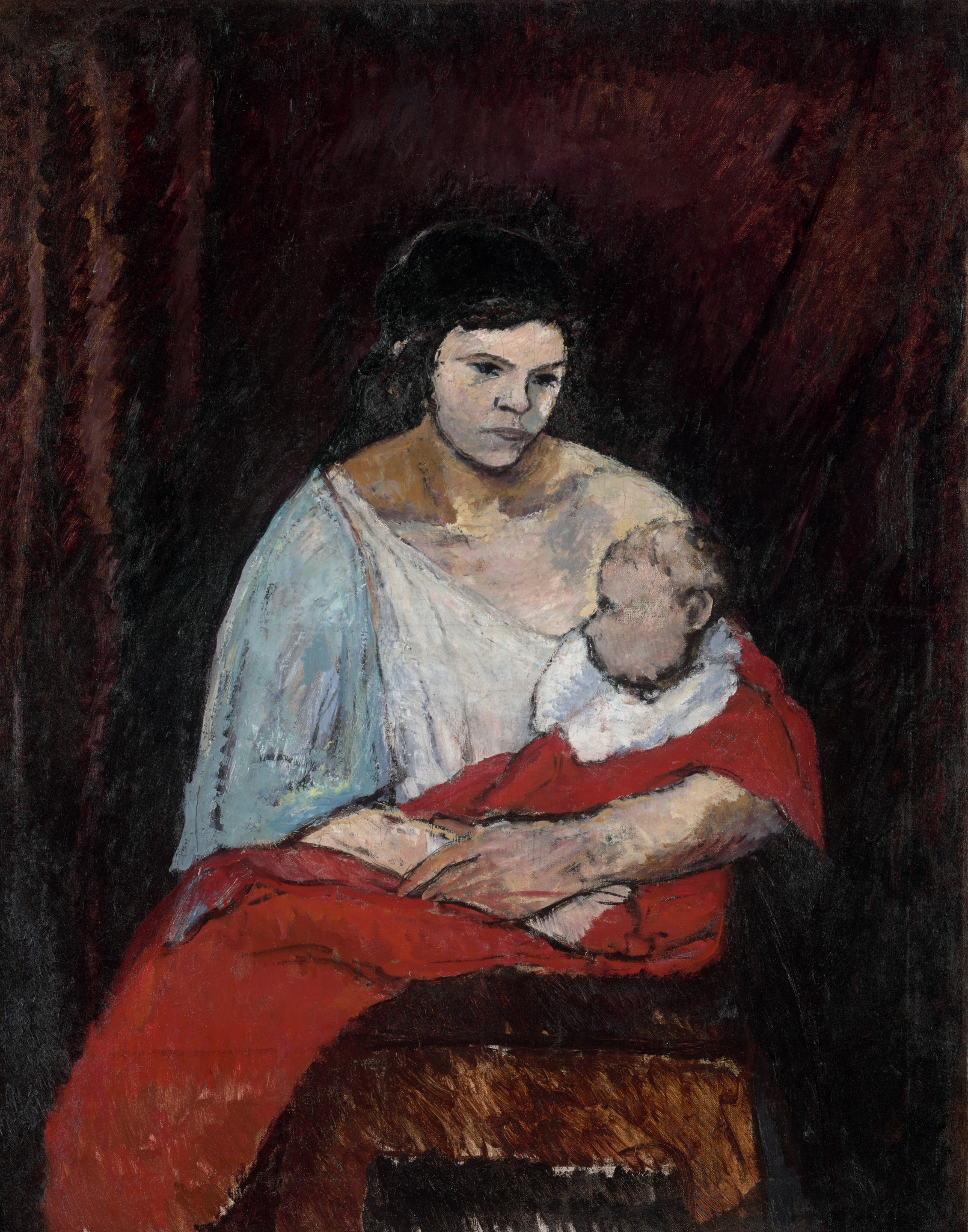 Мать и дитя, Konstantin Istomin, 1927