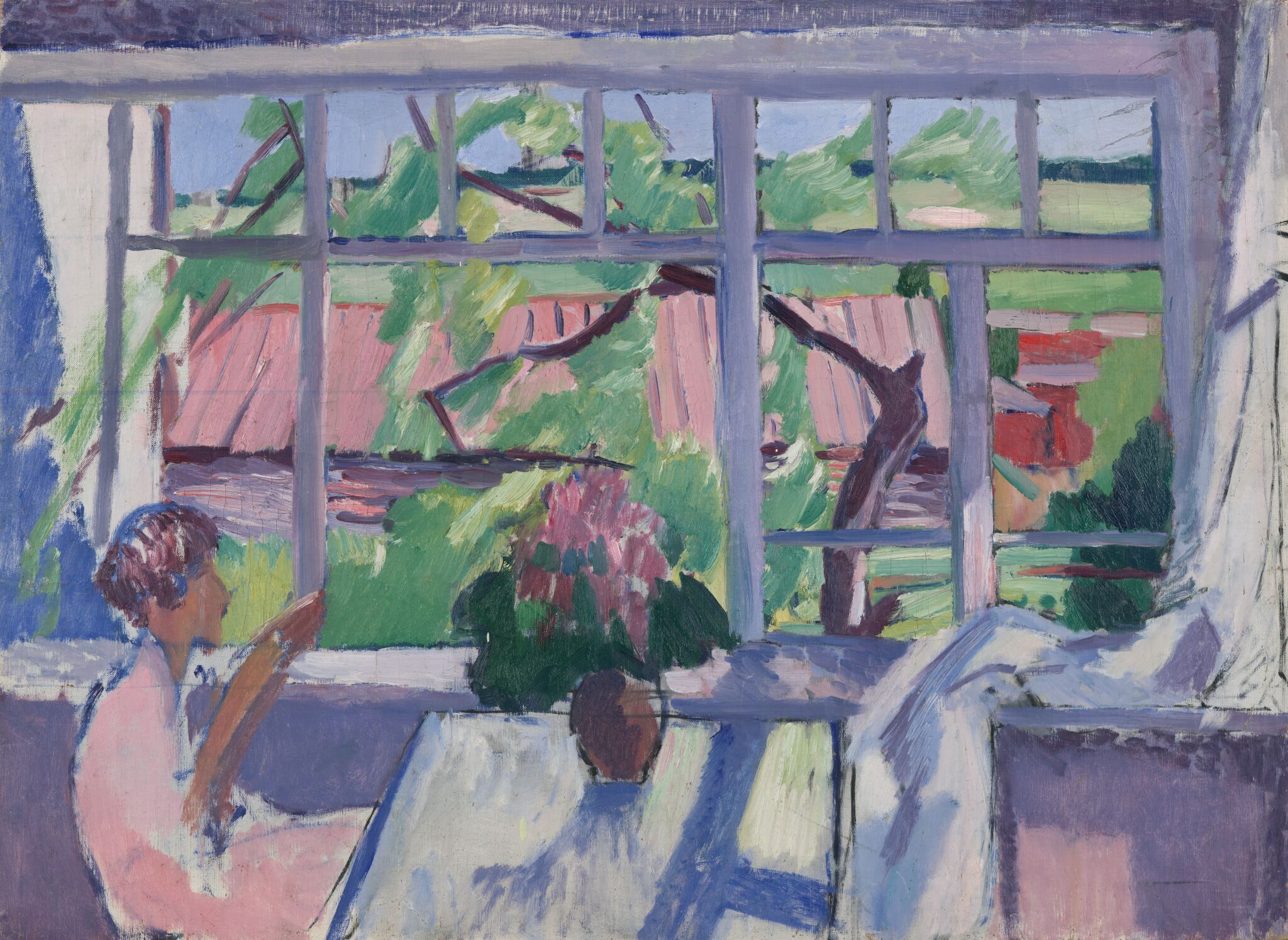 На террасе, Konstantin Istomin, 1928