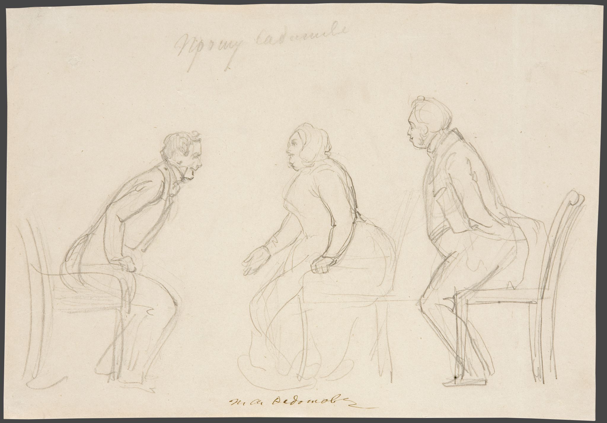 «Прошу садиться», Pavel Fedotov, 1846-1847