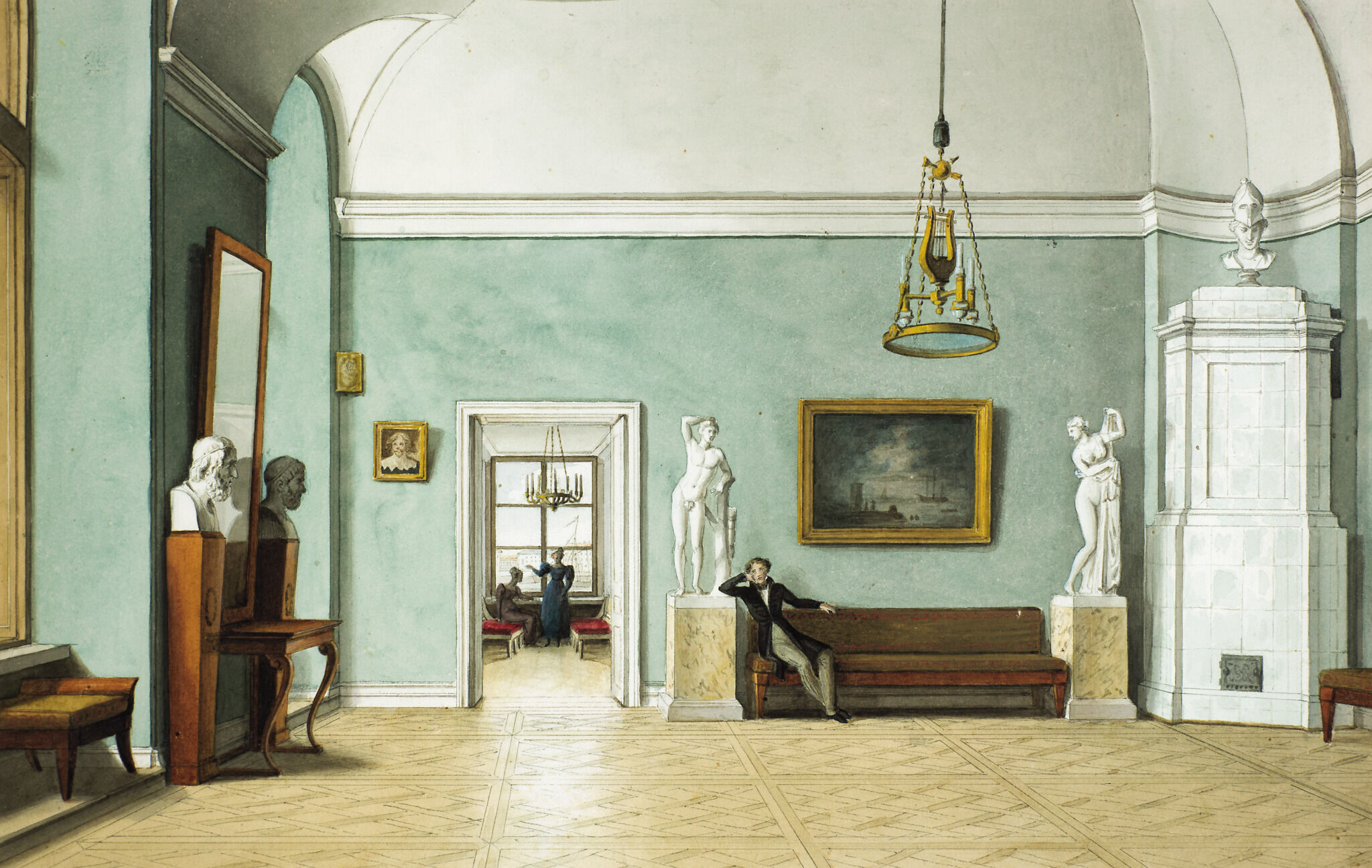 В комнатах, Fyodor Petrovich Tolstoy, 1830s