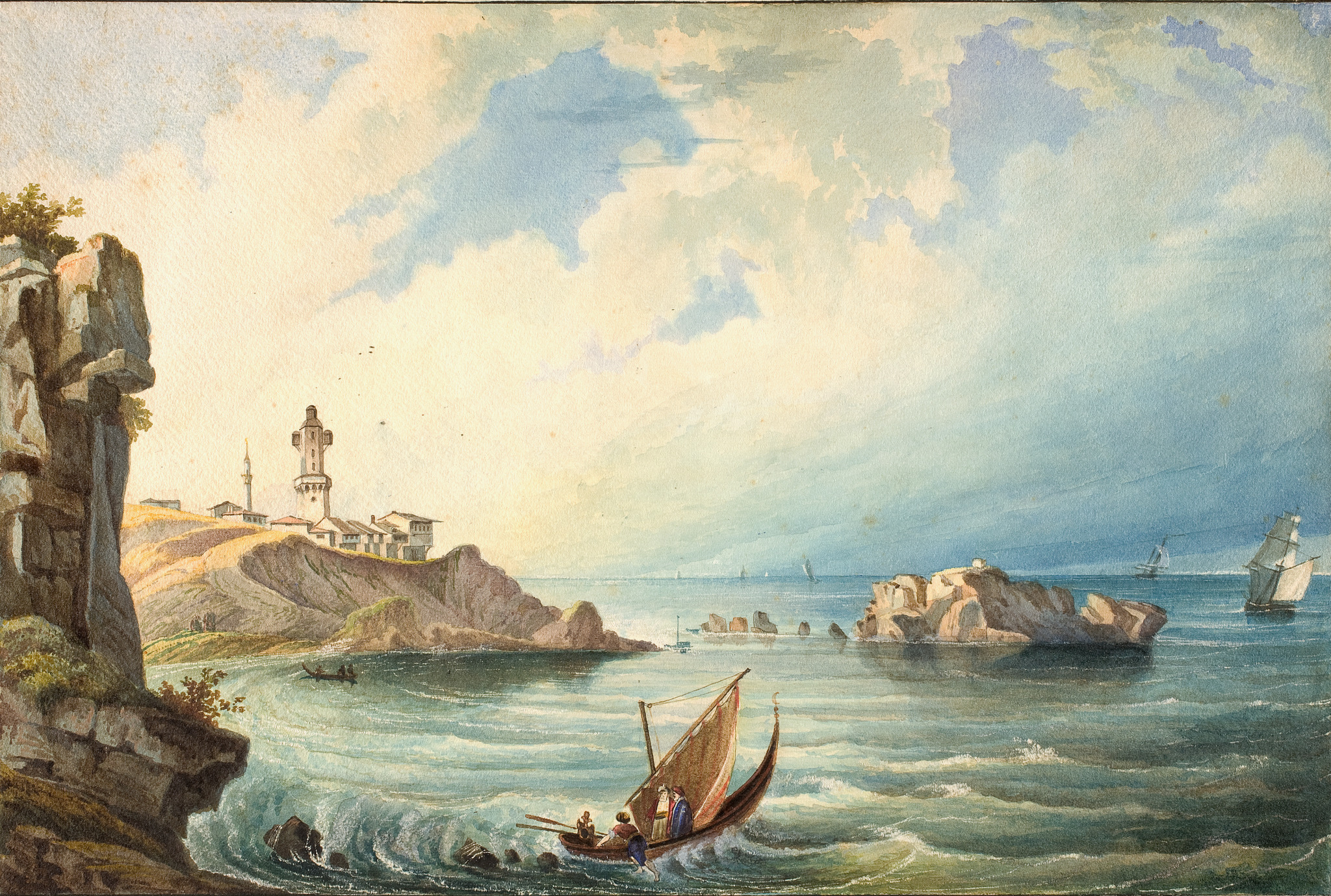 Маяк близ Константинополя, Karl Rabus, early 1830s