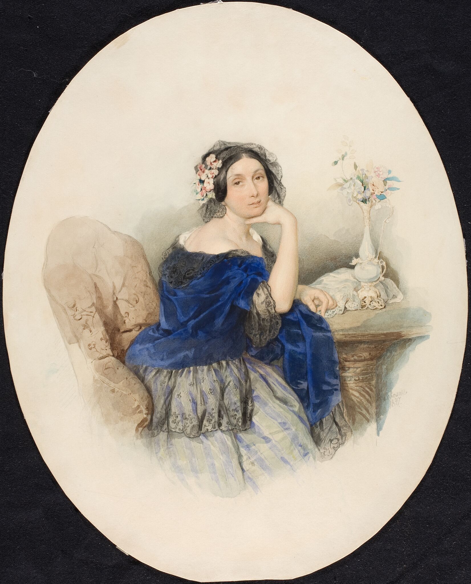 Портрет княгини Ф.П. Голицыной, Petr Sokolov, 1847