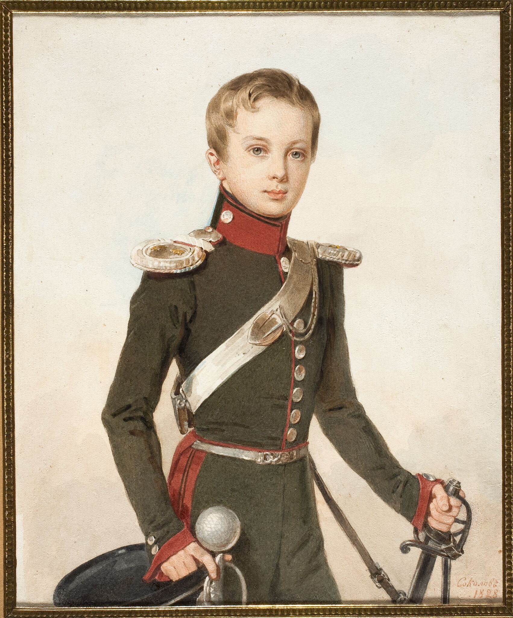 Портрет великого князя Александра Николаевича, Petr Sokolov, 1828