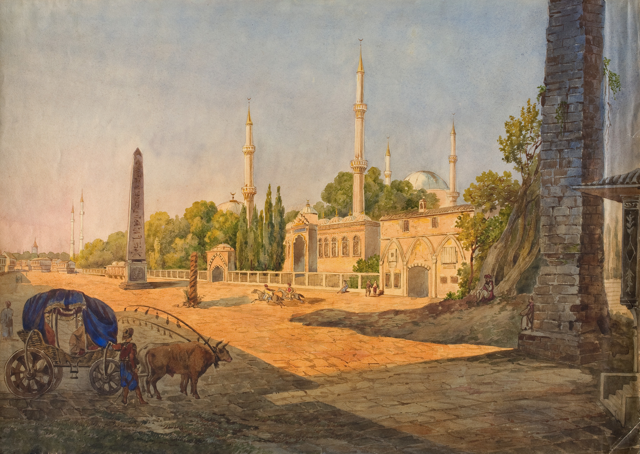 Вид Константинополя, Karl Rabus, early 1830s