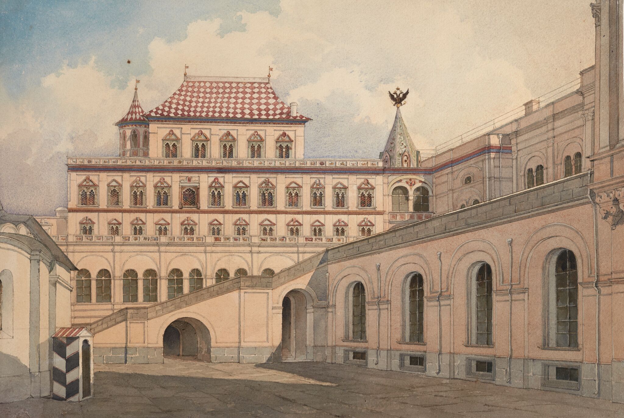 Терем царя Алексея Михайловича, Karl Rabus, 1840s
