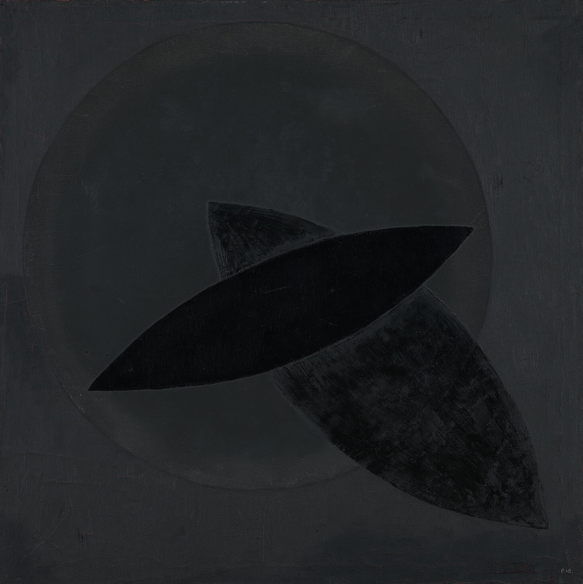 Черное на черном. Беспредметная композиция 64 (84), Aleksandr Rodchenko, 1918