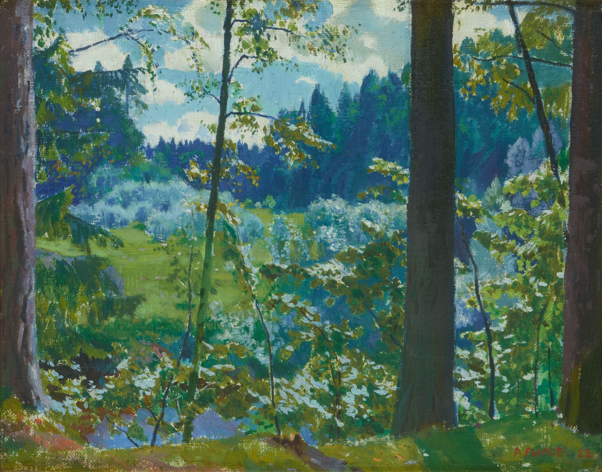 Зелёное кружево, Arkady Rylov, 1928