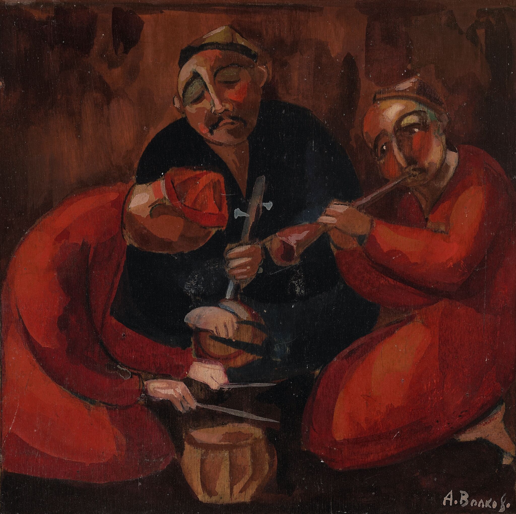 Три музыканта, Aleksandr Volkov, 1926