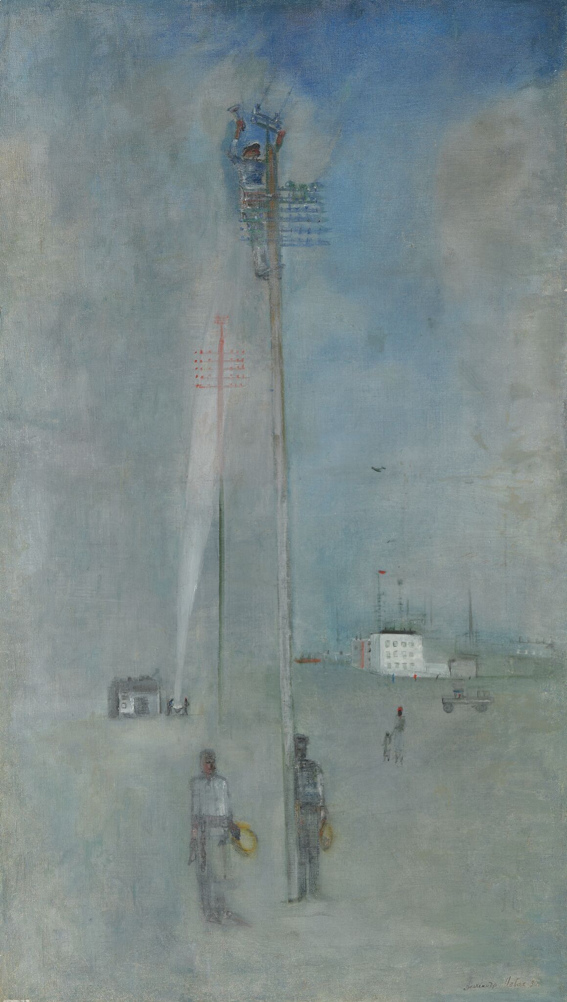 Электрификация в новом районе, Aleksandr Labas, 1930