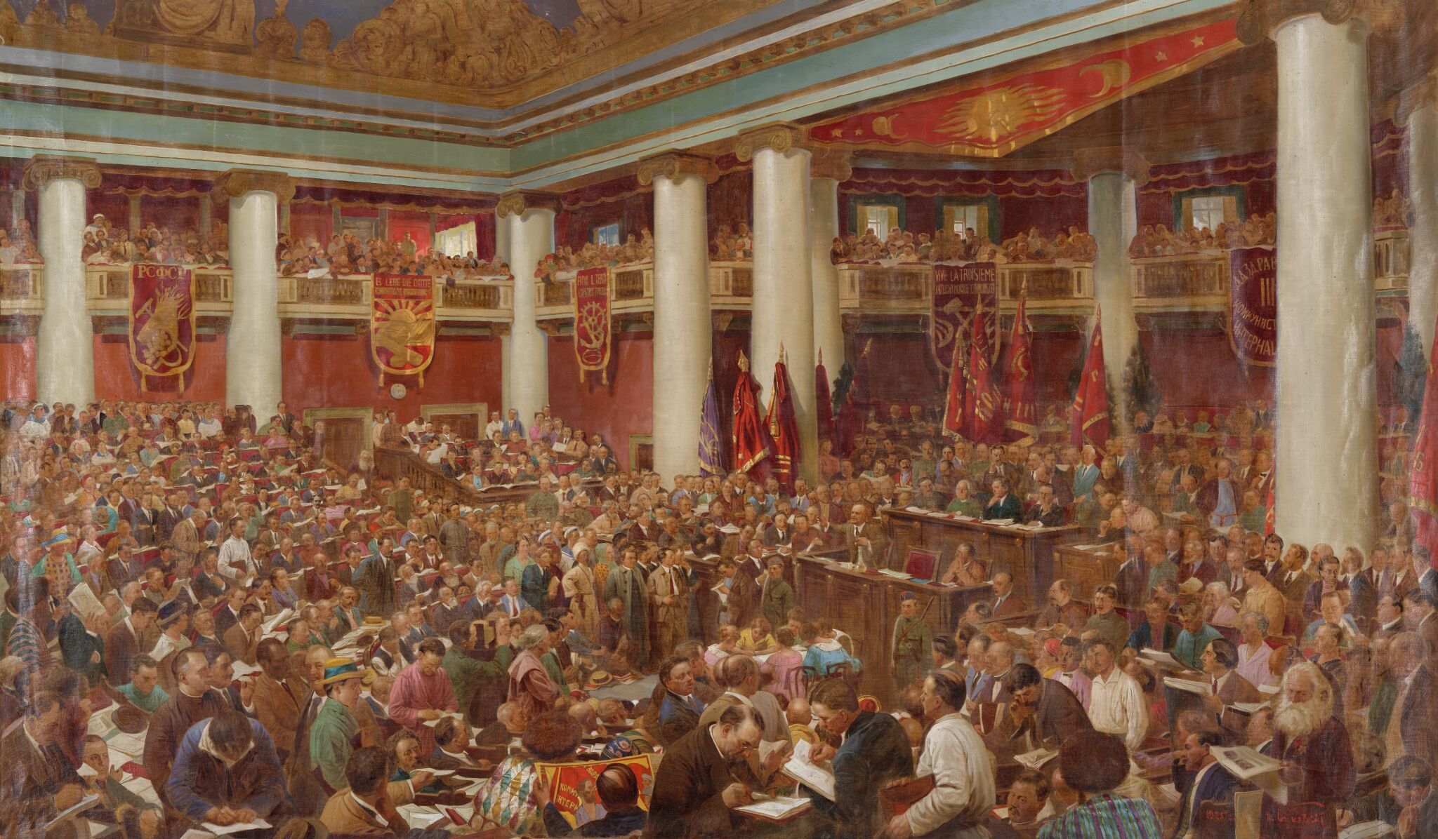 Заседание III Коминтерна, Isaak Brodsky, 1925