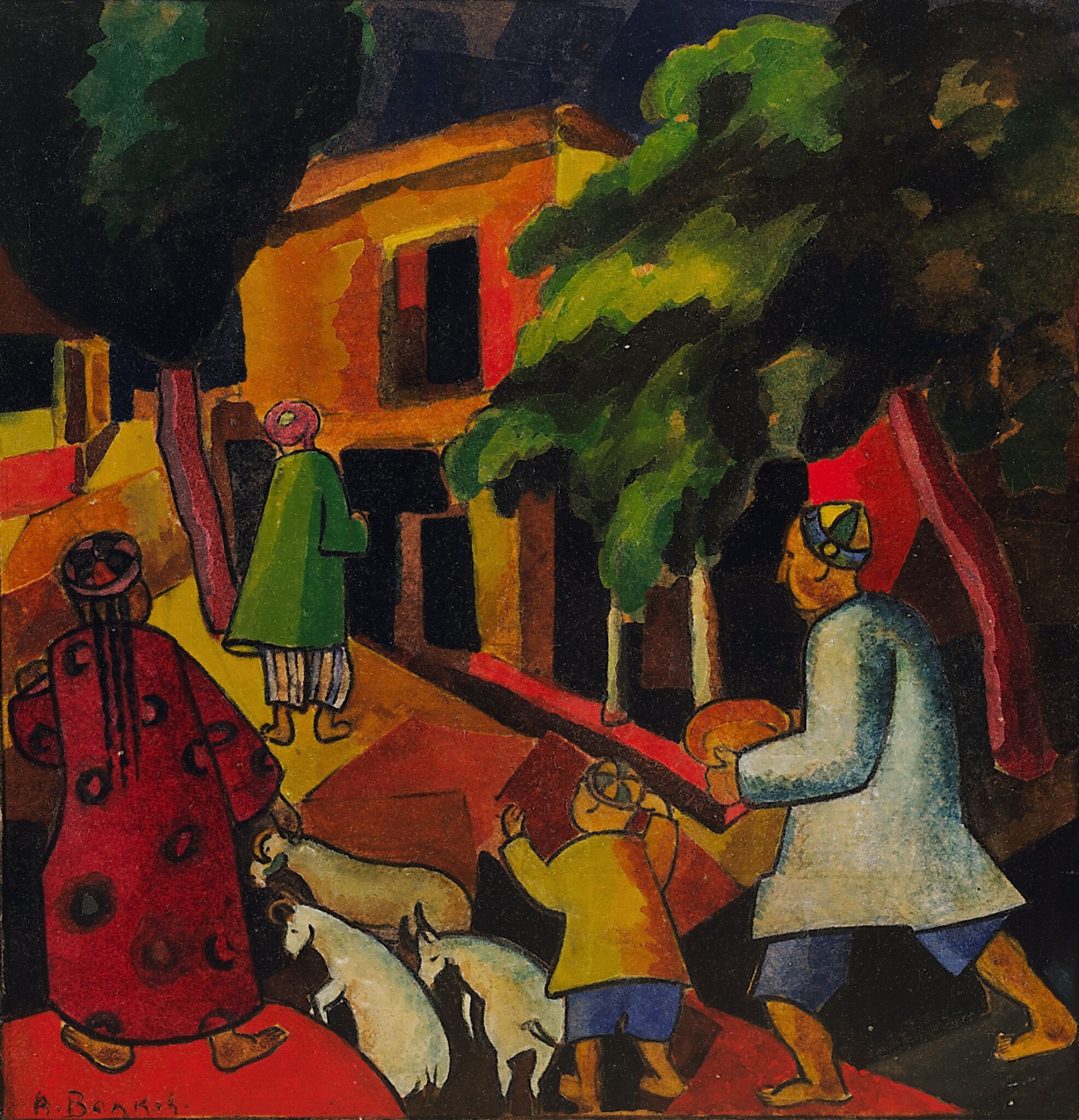 Возвращение с пастбища, Aleksandr Volkov, 1926