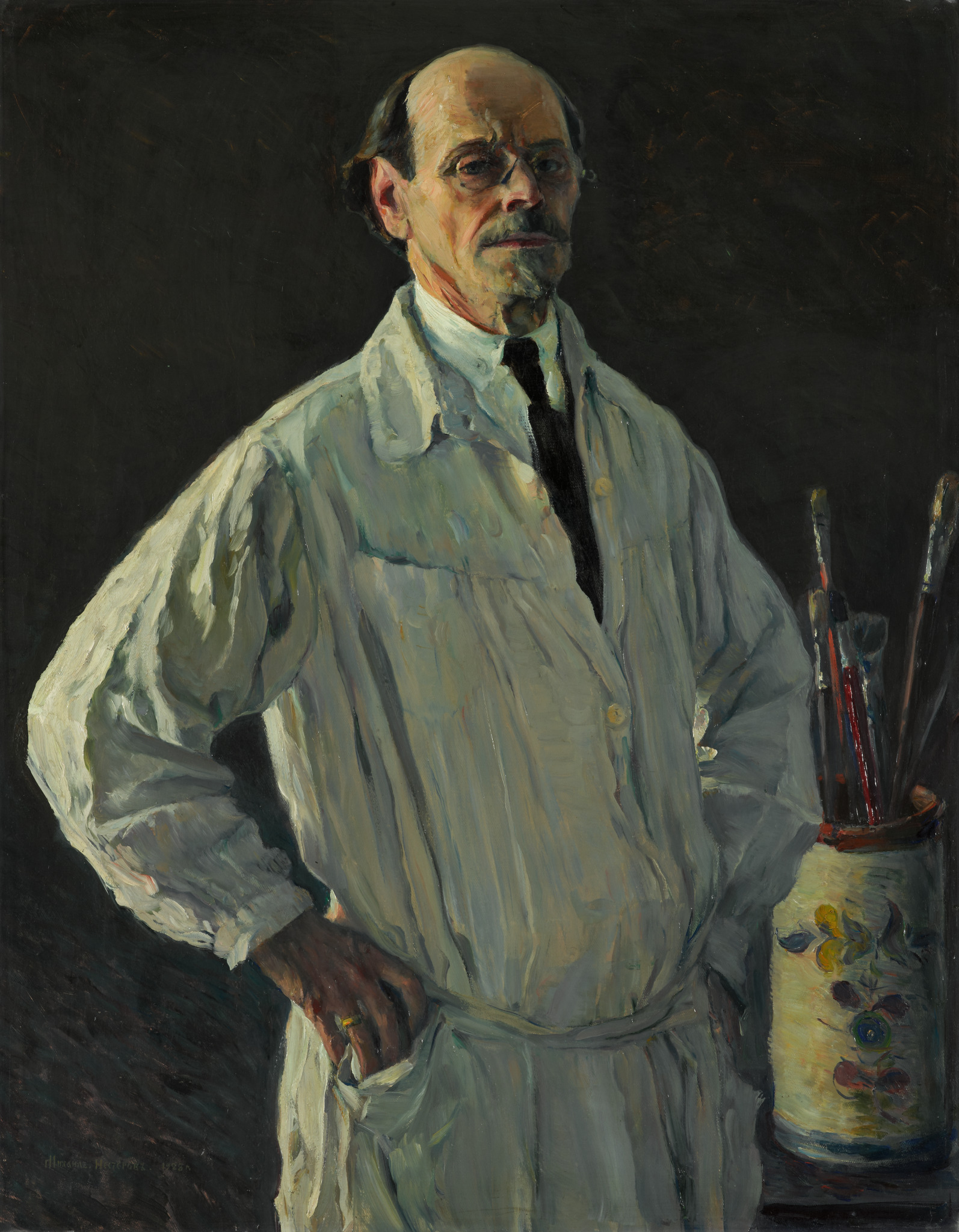 Автопортрет, Mikhail Nesterov, 1928
