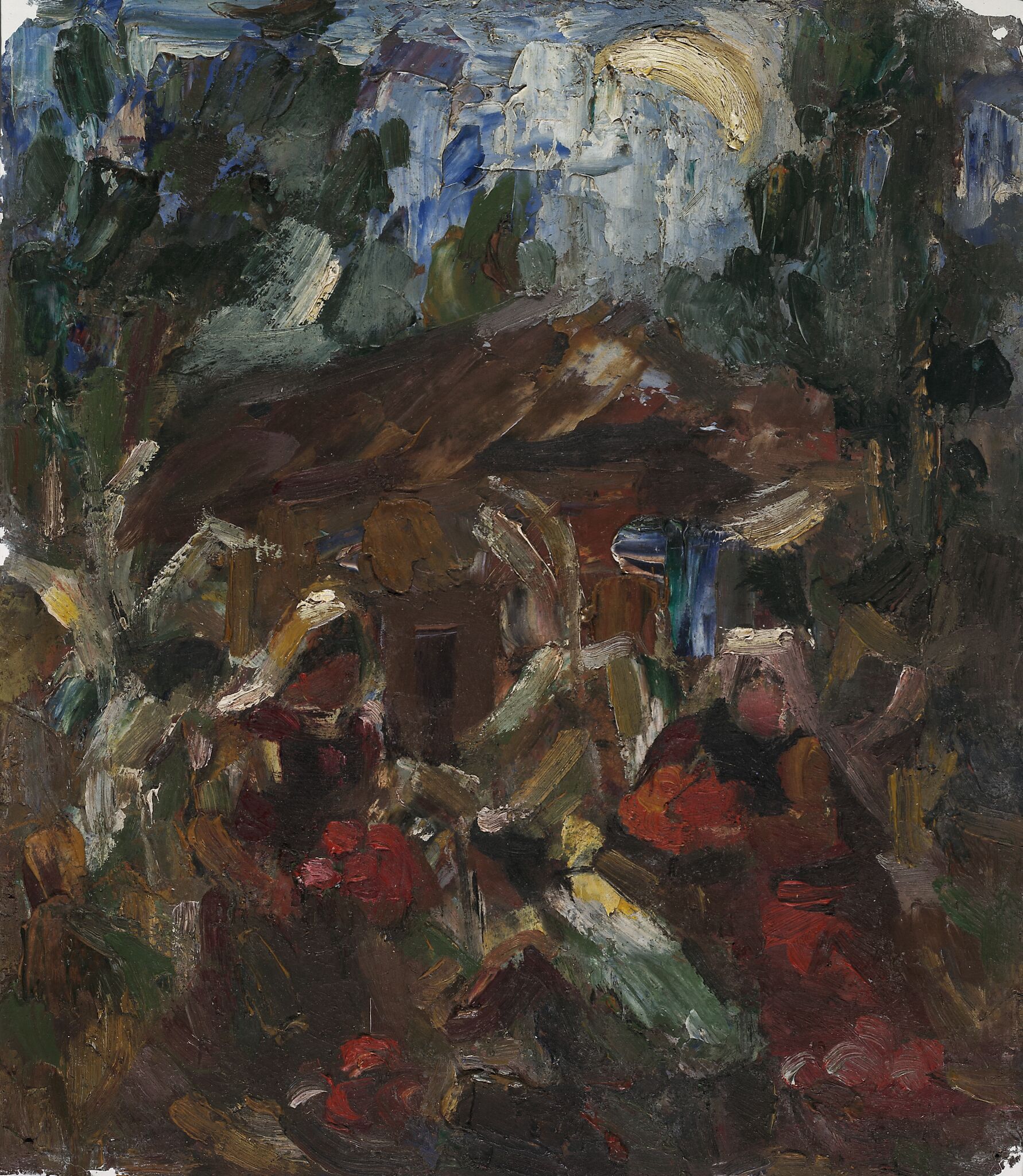 Вечер (Сбор помидоров), Aleksandr Volkov, 1946-1956