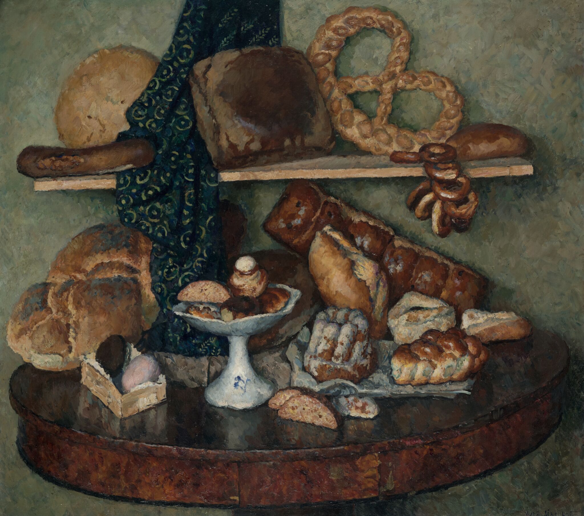 Снедь московская: хлебы, Ilya Mashkov, 1924