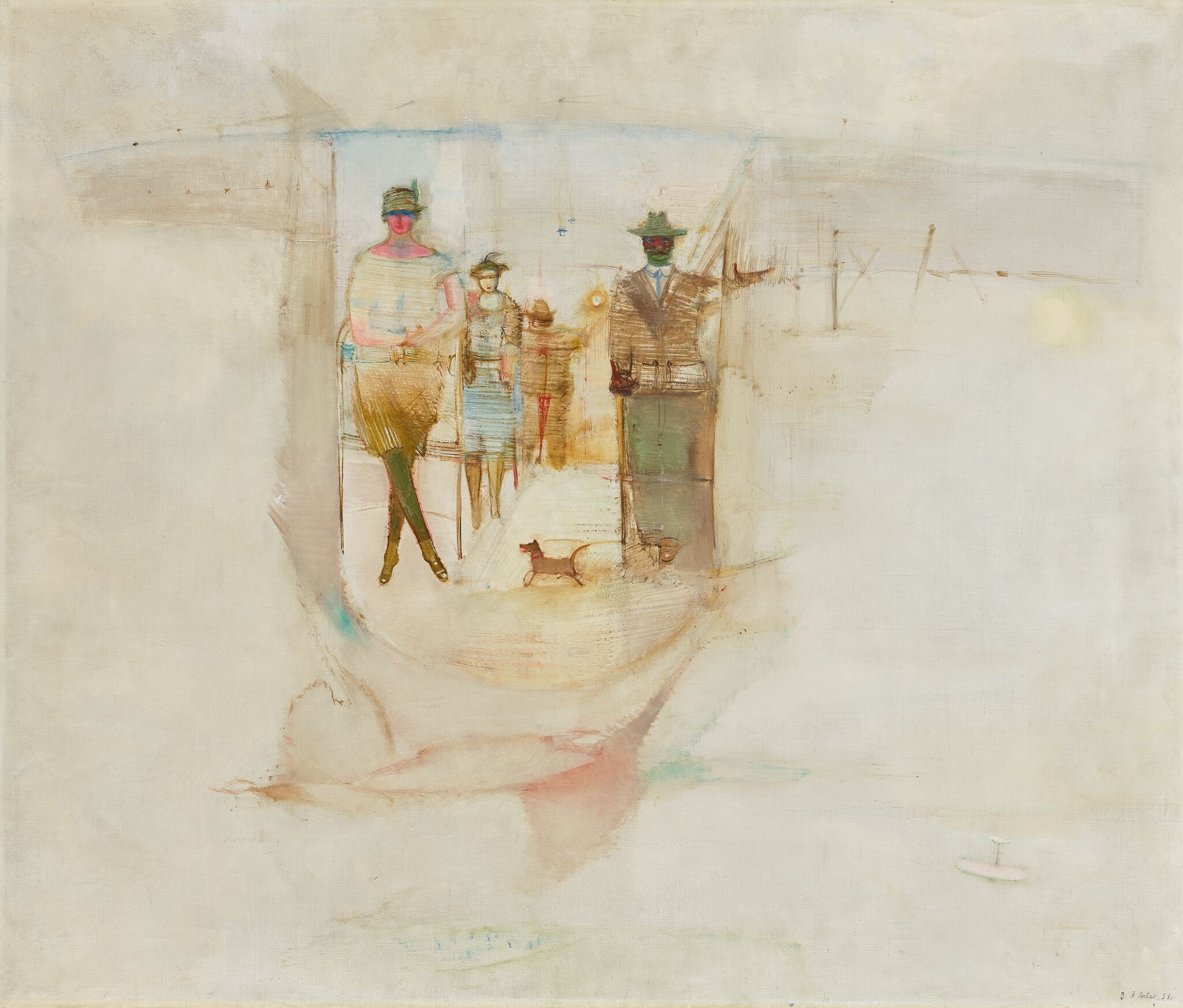 В кабине аэроплана, Aleksandr Labas, 1928