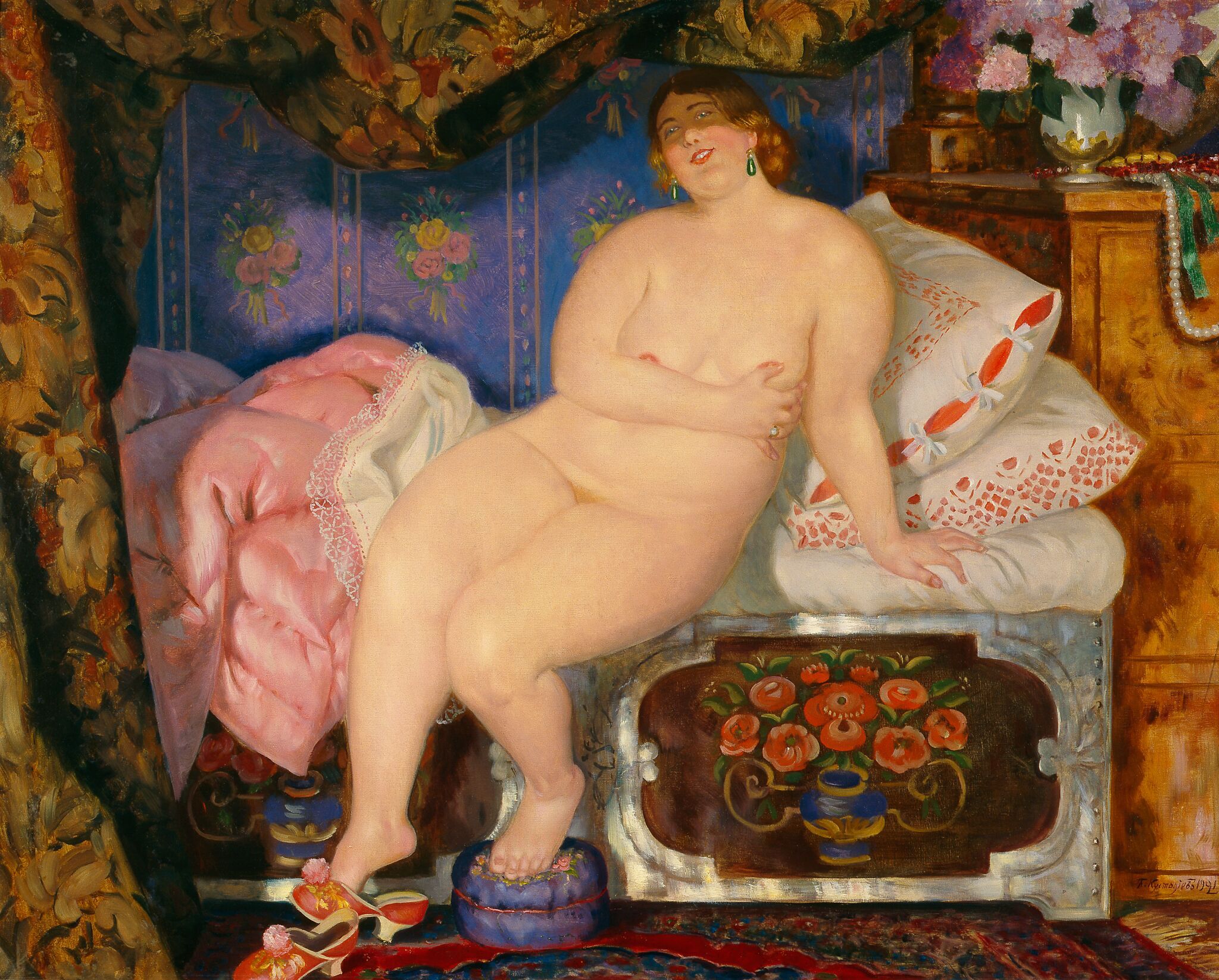 Красавица, Boris Kustodiev, 1921