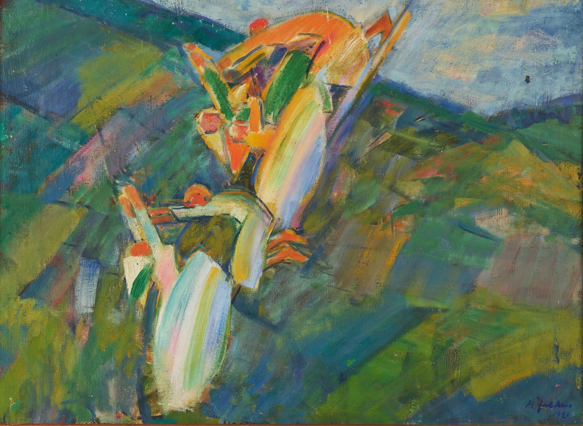 Качели, Nikolai Ulyanov, 1920
