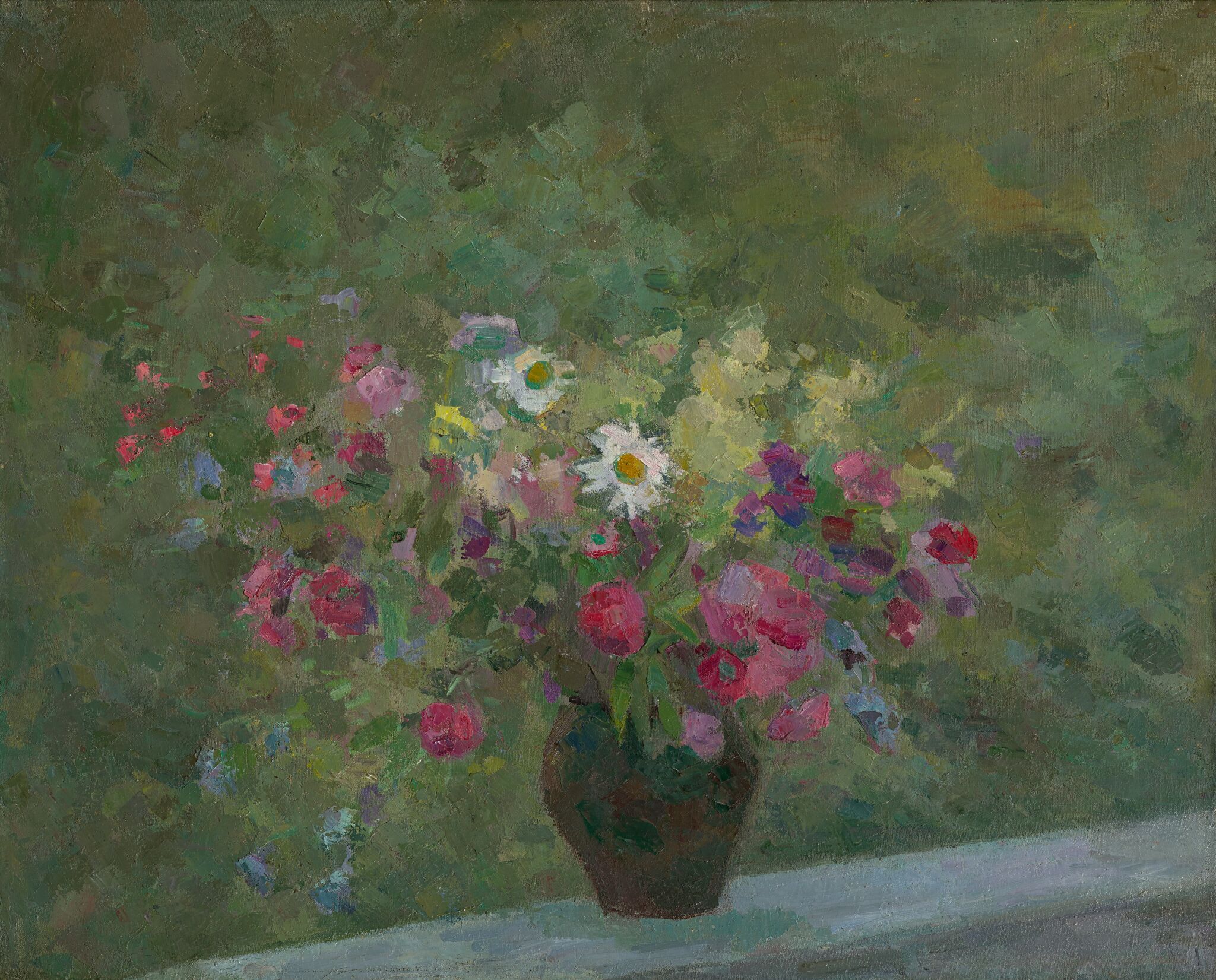 Полевые цветы на балконе, Robert Falk, 1955