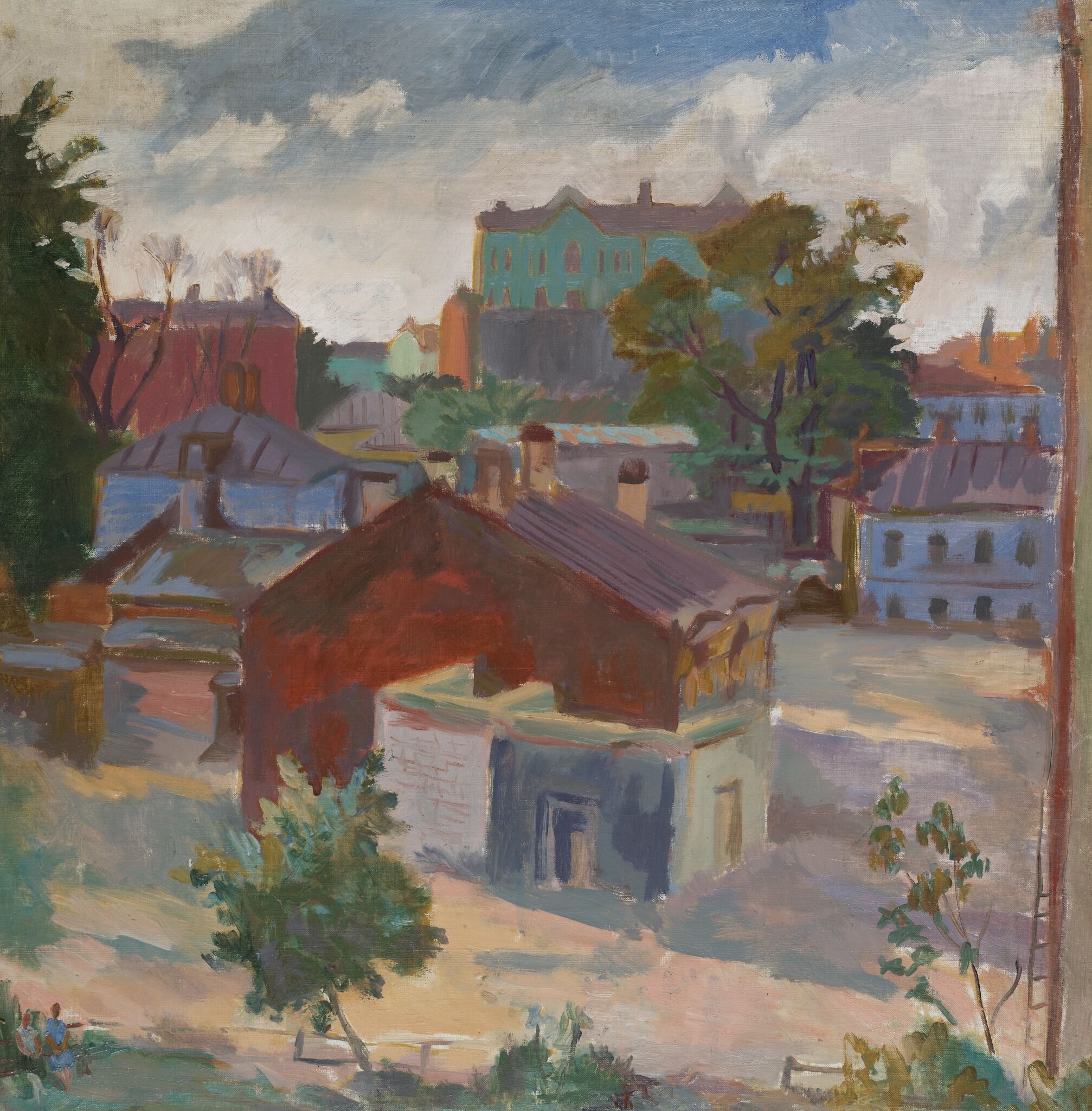 Двор на улице Чкалова. Тени, Ivan Basin, 1938