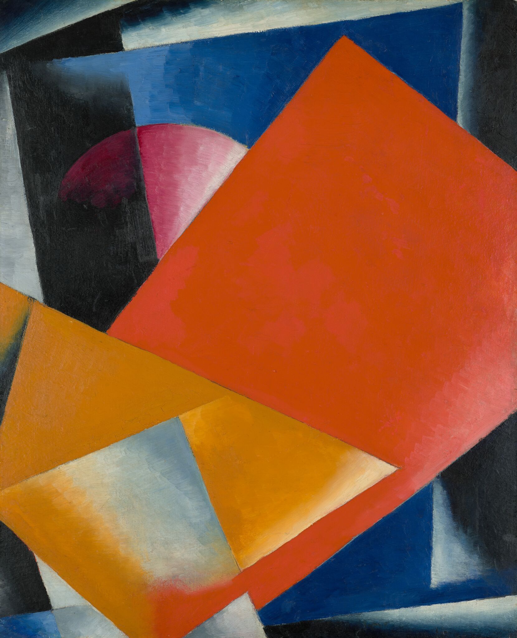 Живописная архитектоника. Красное с синим, Liubov Popova, 1918