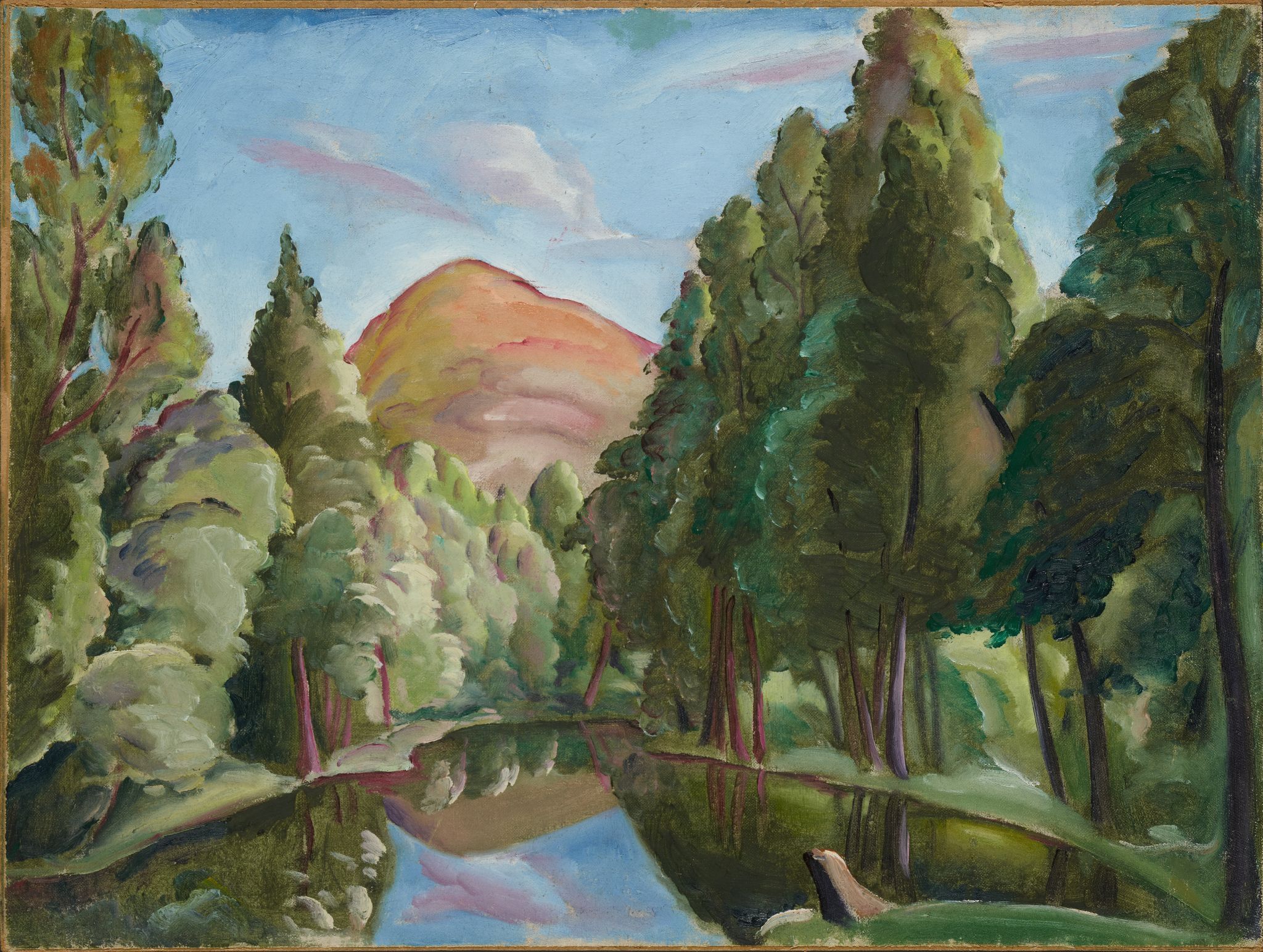 Корольковские дачи. Пруд. Тихий вечер, Aleksei Kravchenko, 1918