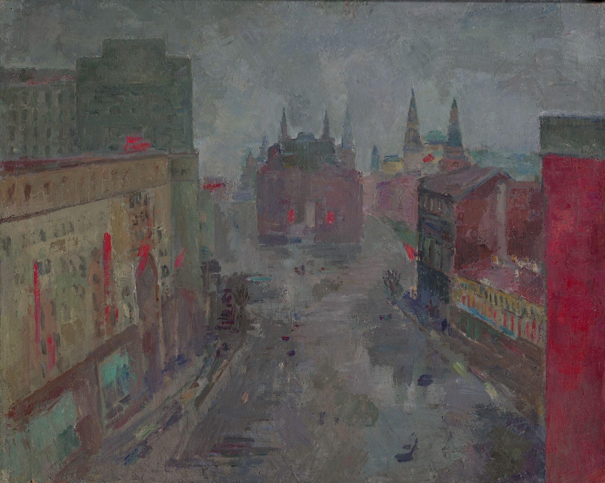 Москва. Улица Горького, Robert Falk, 1956