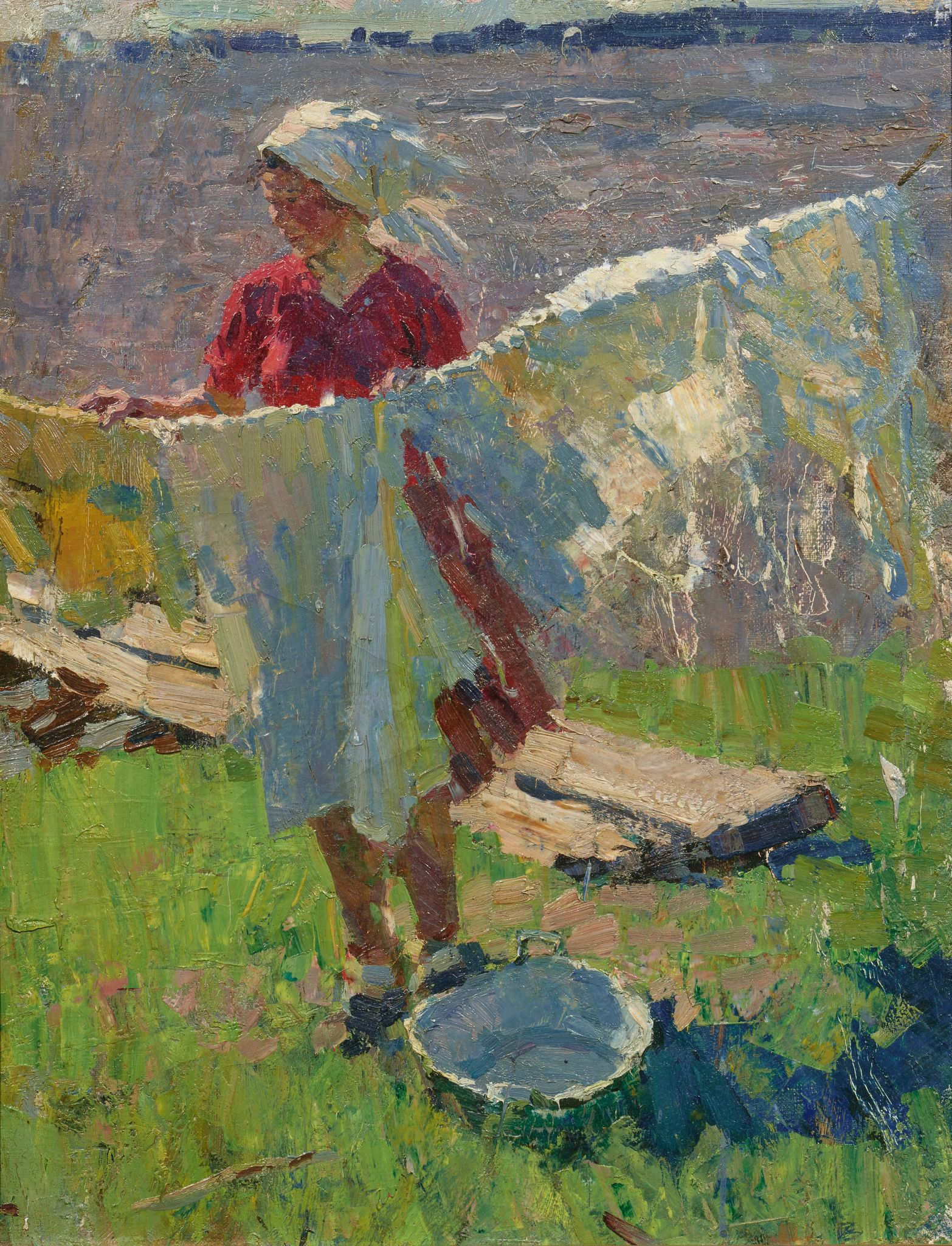 Ветреный день, Sergey Tkachev, 1957