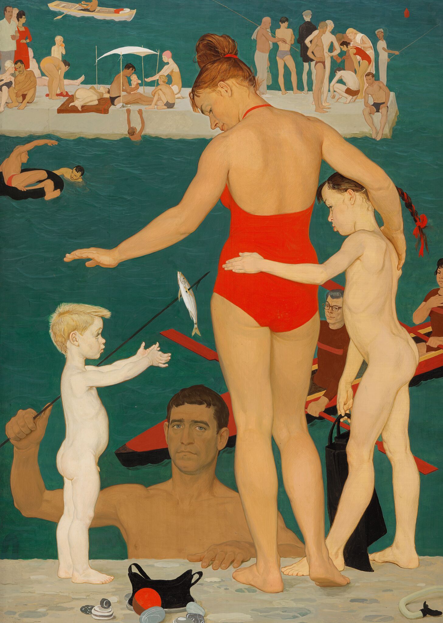 Семья у моря, Dmitri Zhilinsky, 1964