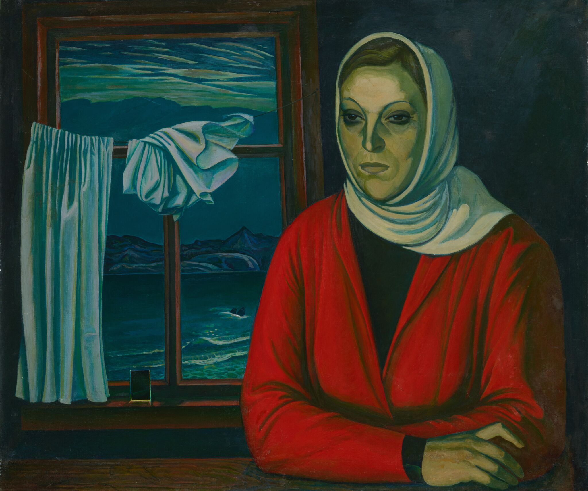Шум моря. Женский портрет, Oleg Loshakov, 1971