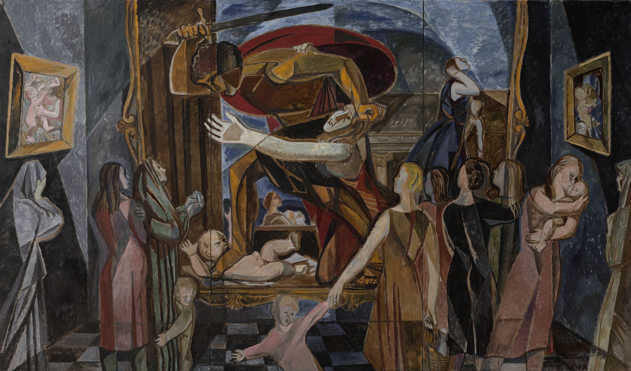 Женщины смотрят Пуссена, Viktor Elkonin, 1985